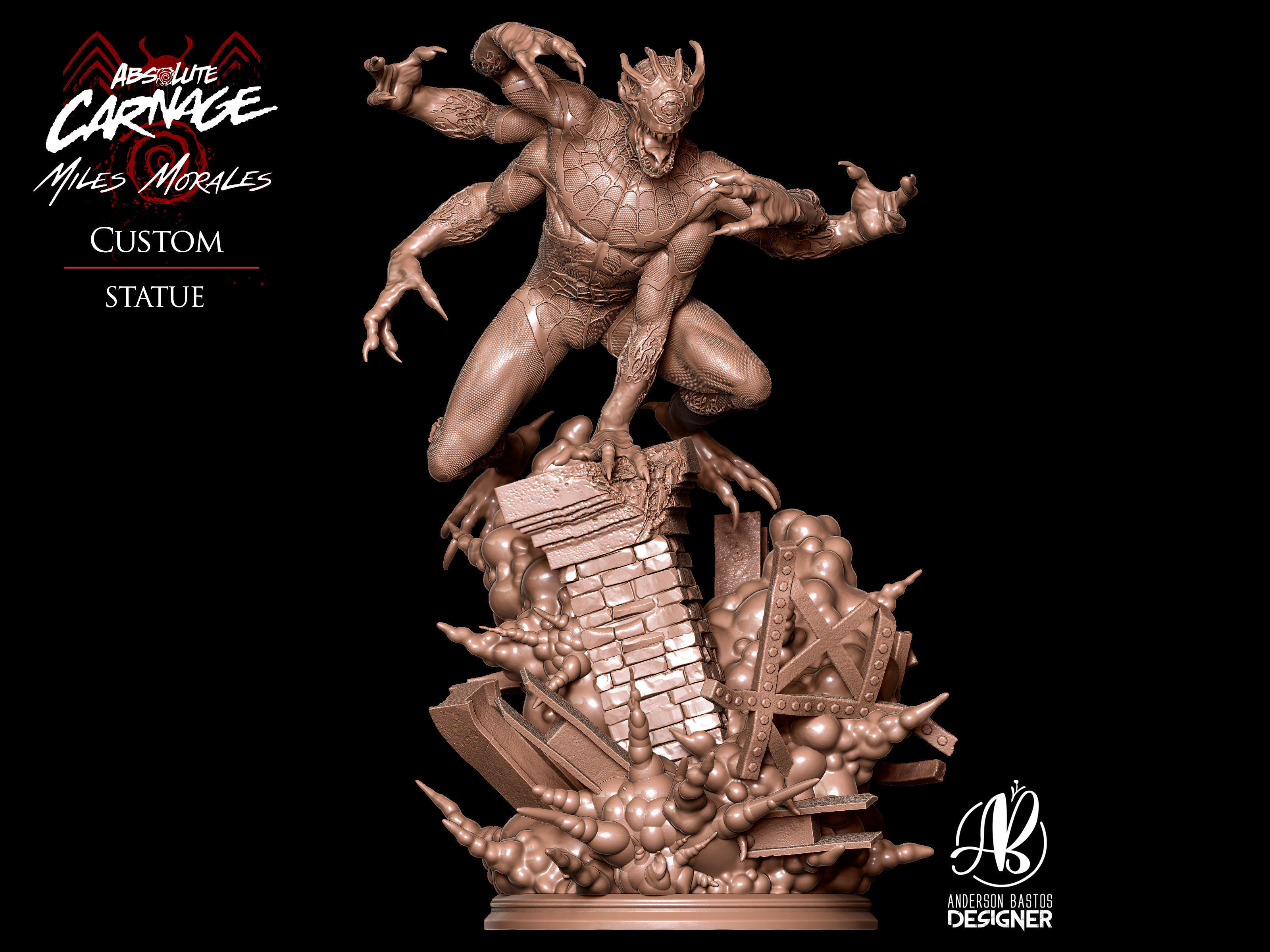 Absolute Carnage - Miles Morales 3D print model_4