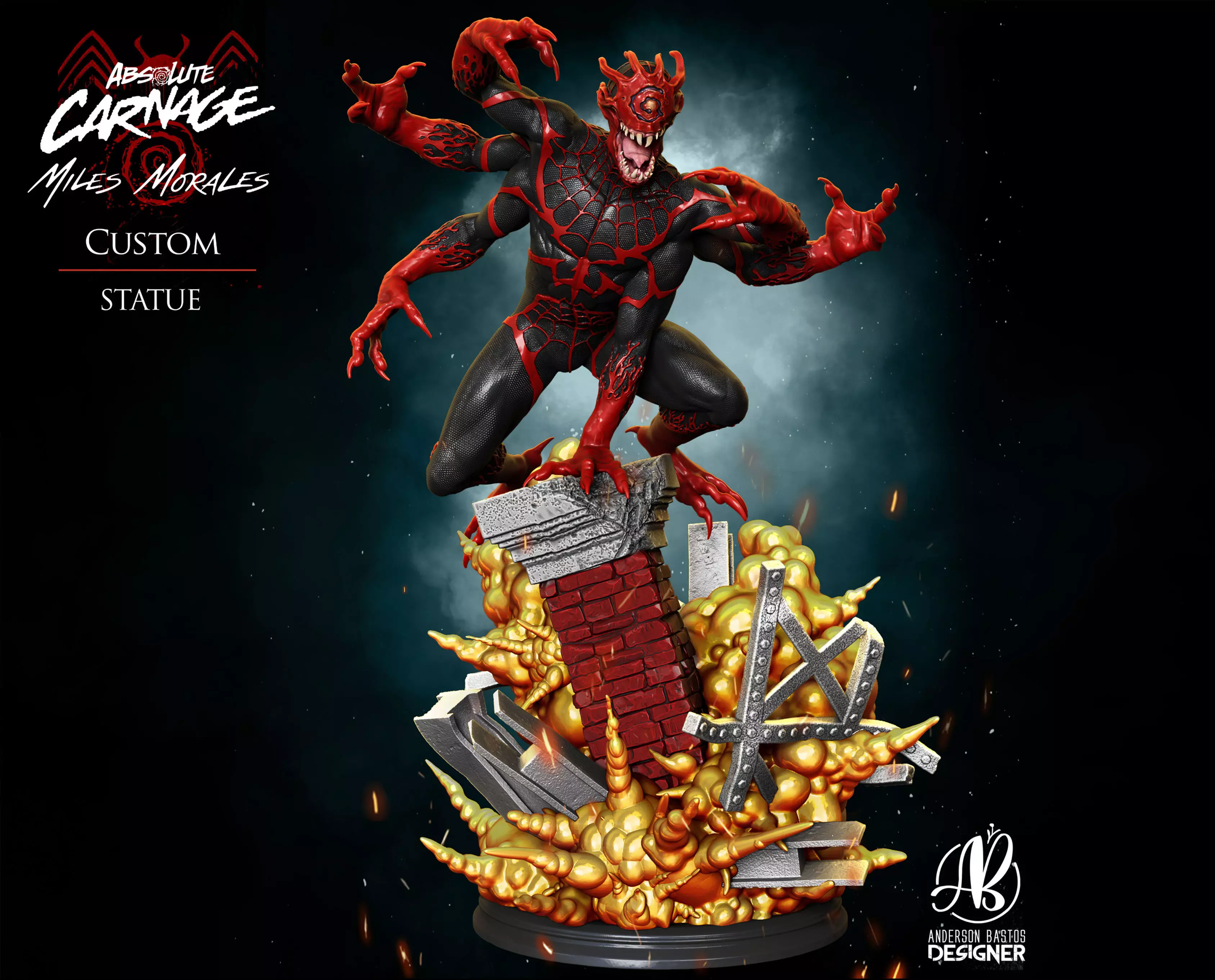 Absolute Carnage - Miles Morales 3D print model_0