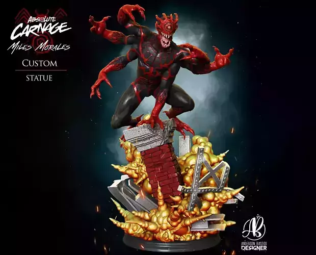 Absolute Carnage - Miles Morales 3D print model