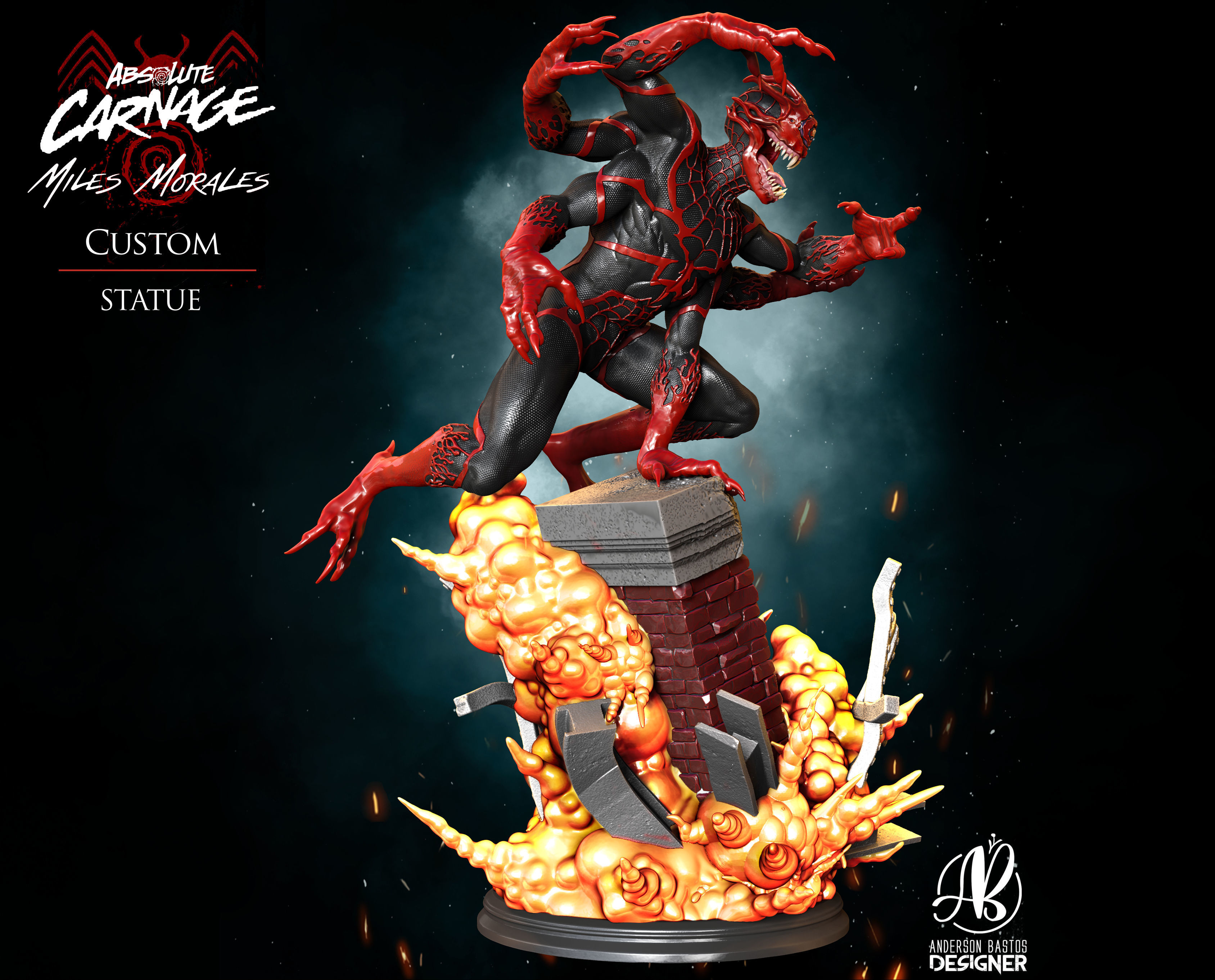 Absolute Carnage - Miles Morales 3D print model_1