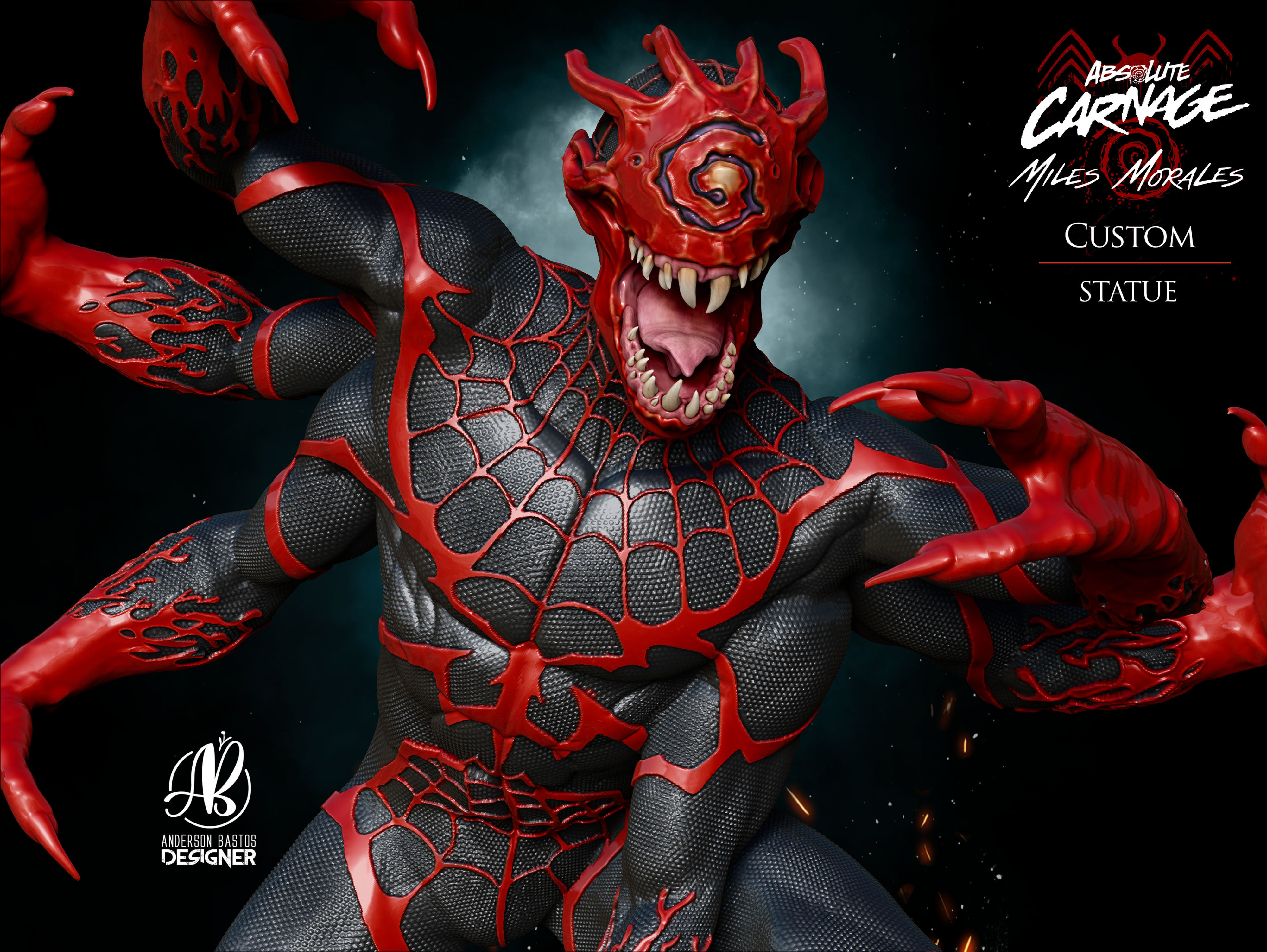 Absolute Carnage - Miles Morales 3D print model_3