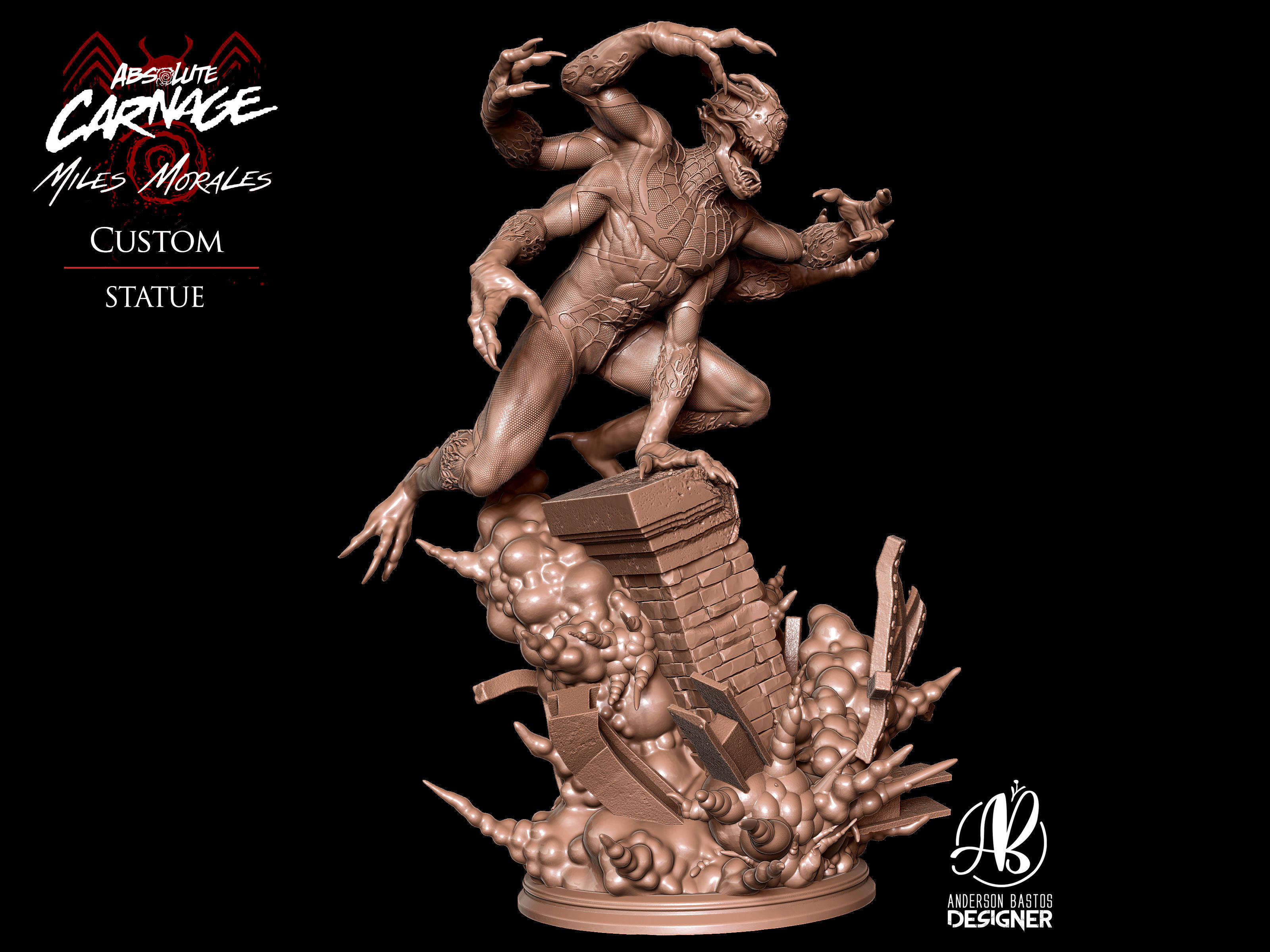 Absolute Carnage - Miles Morales 3D print model_11