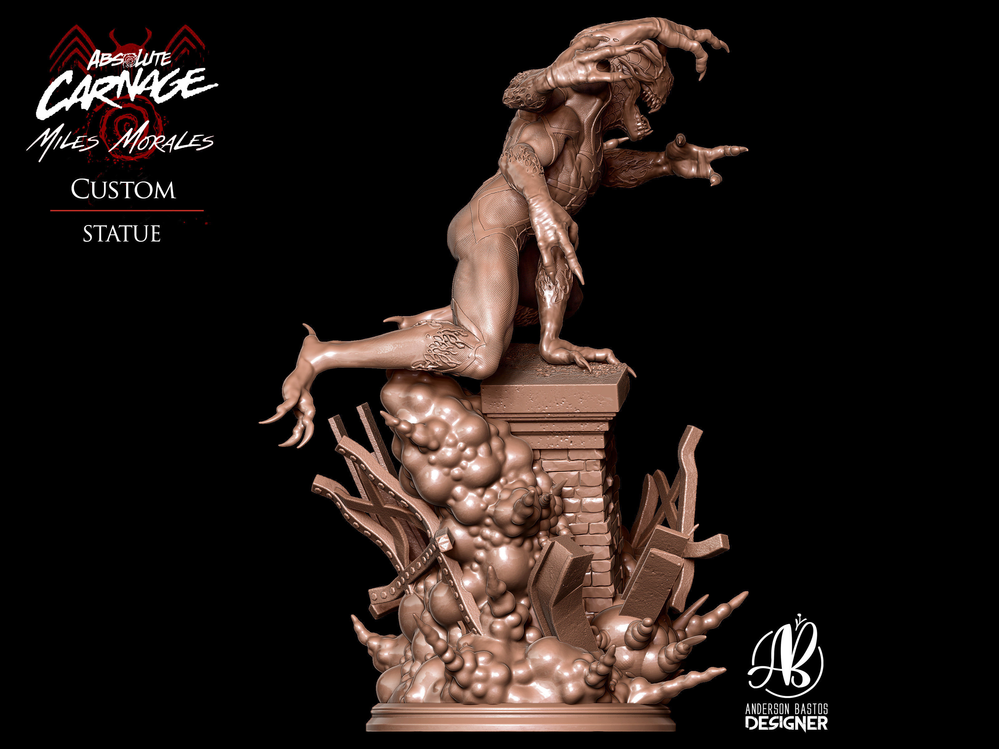 Absolute Carnage - Miles Morales 3D print model_5