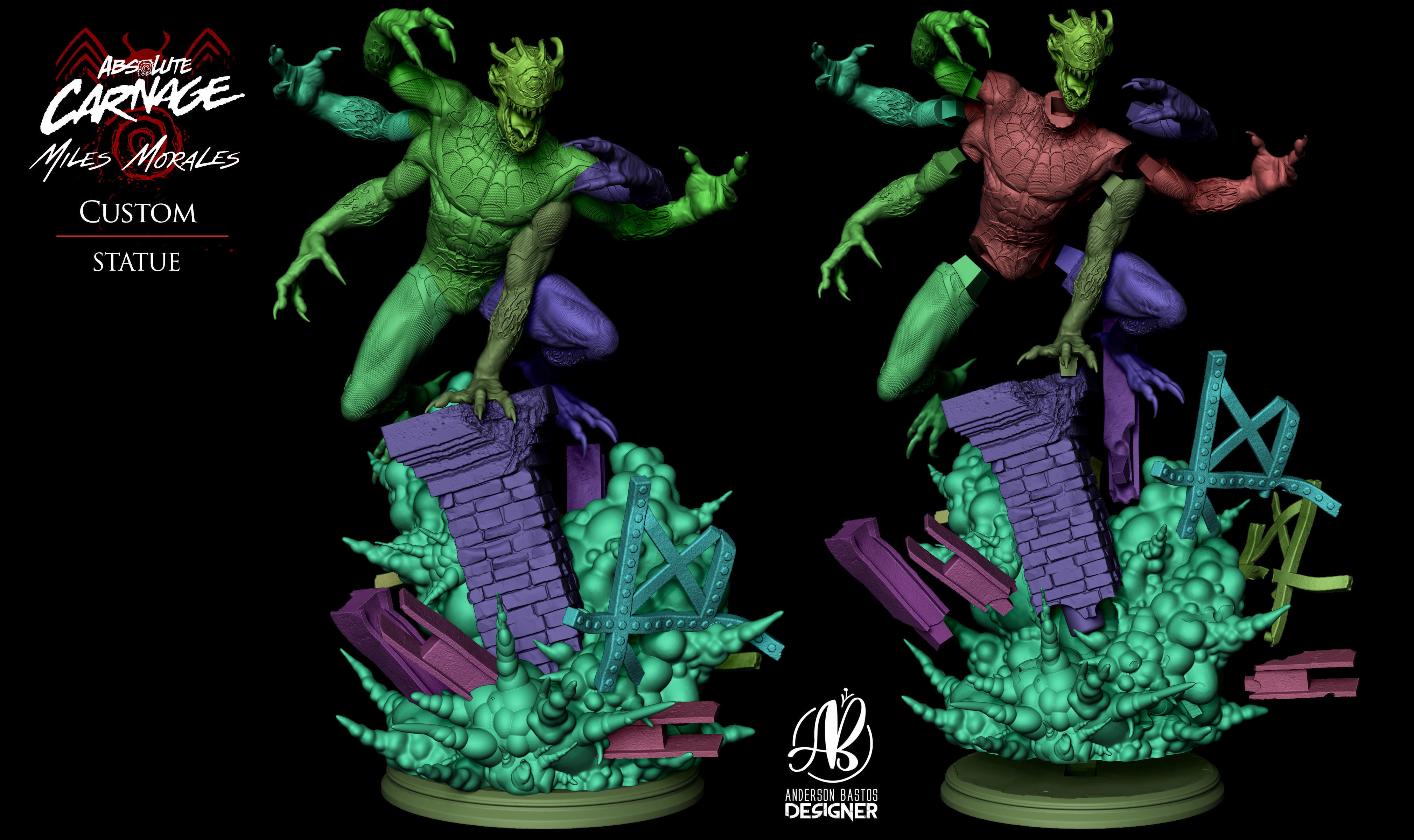 Absolute Carnage - Miles Morales 3D print model_12