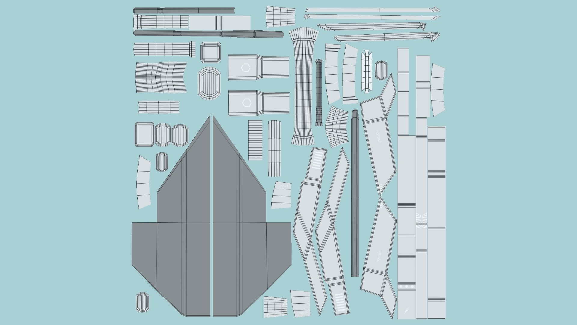 10 SciFi War Axes A Collection - Sci Fi Weapon Design _80