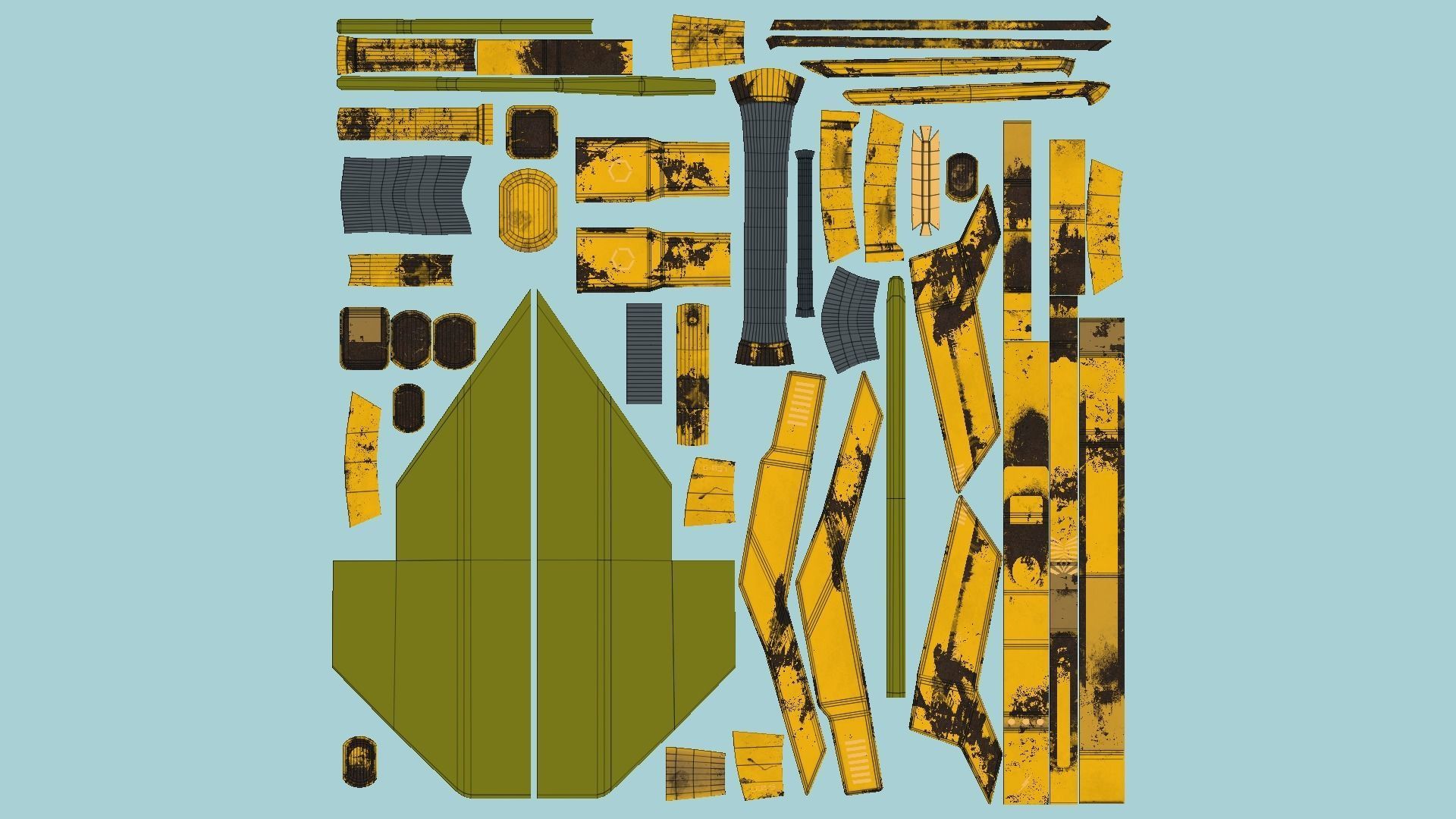 10 SciFi War Axes A Collection - Sci Fi Weapon Design _74