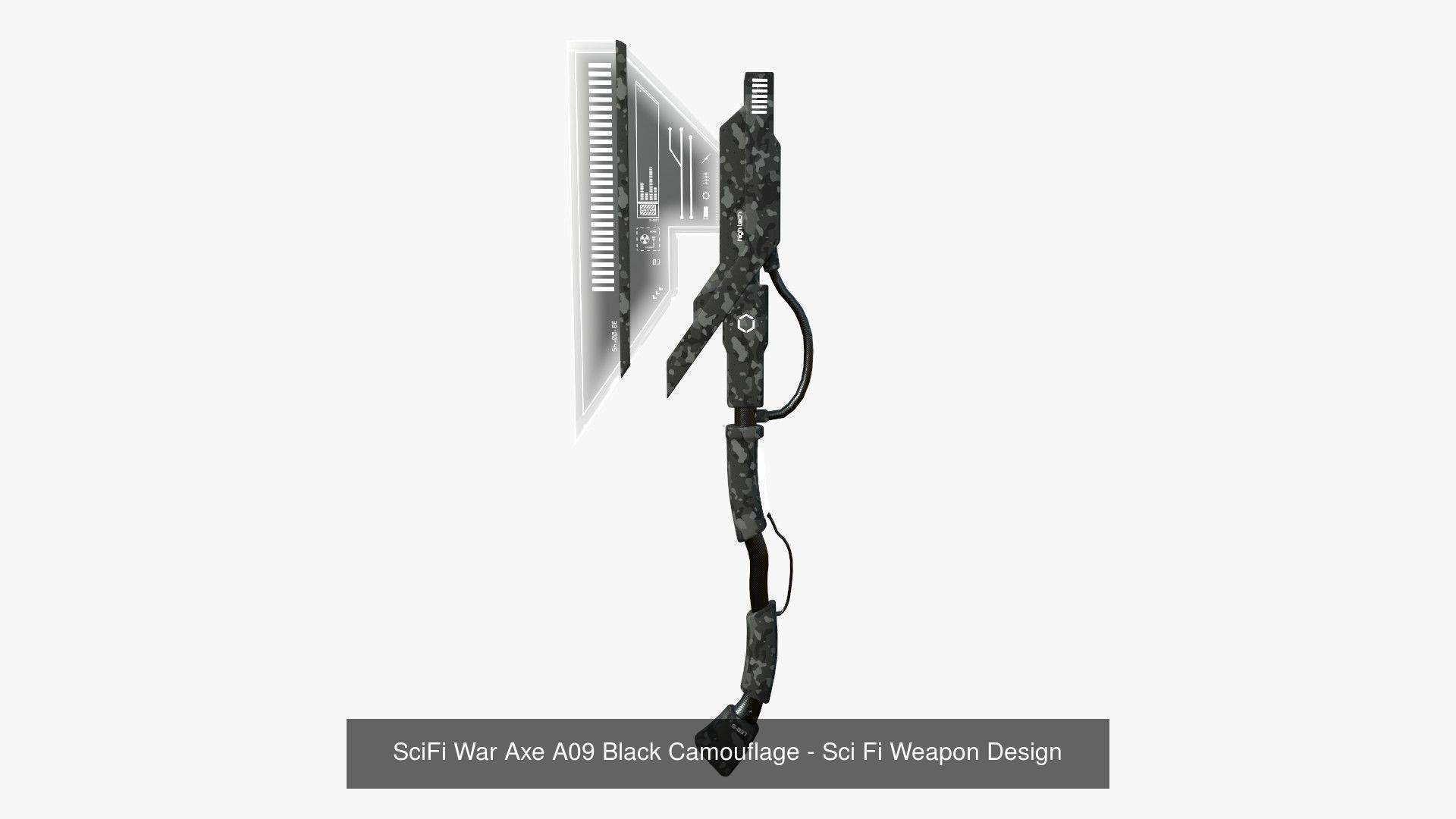 10 SciFi War Axes A Collection - Sci Fi Weapon Design _9