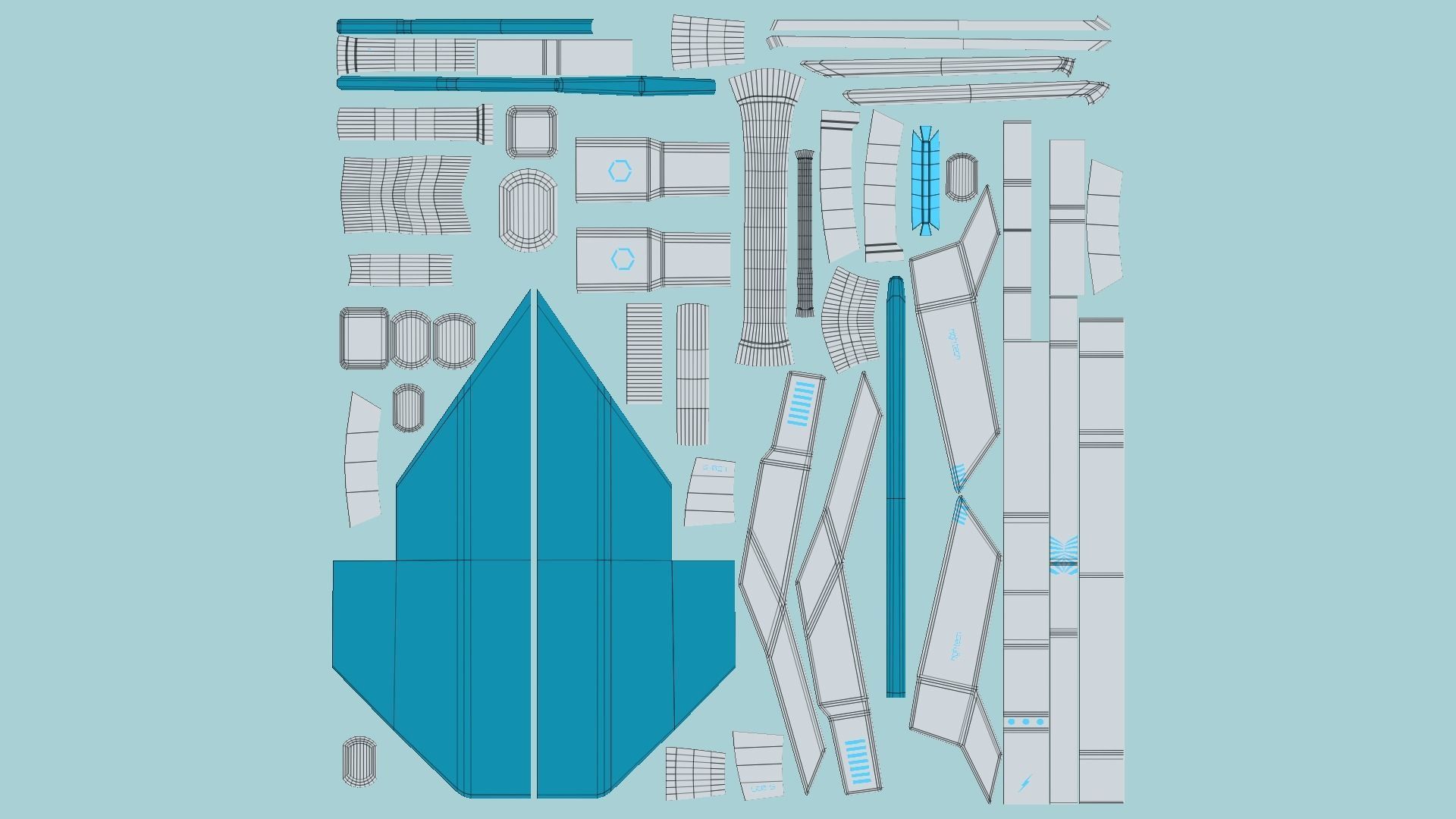 10 SciFi War Axes A Collection - Sci Fi Weapon Design _65