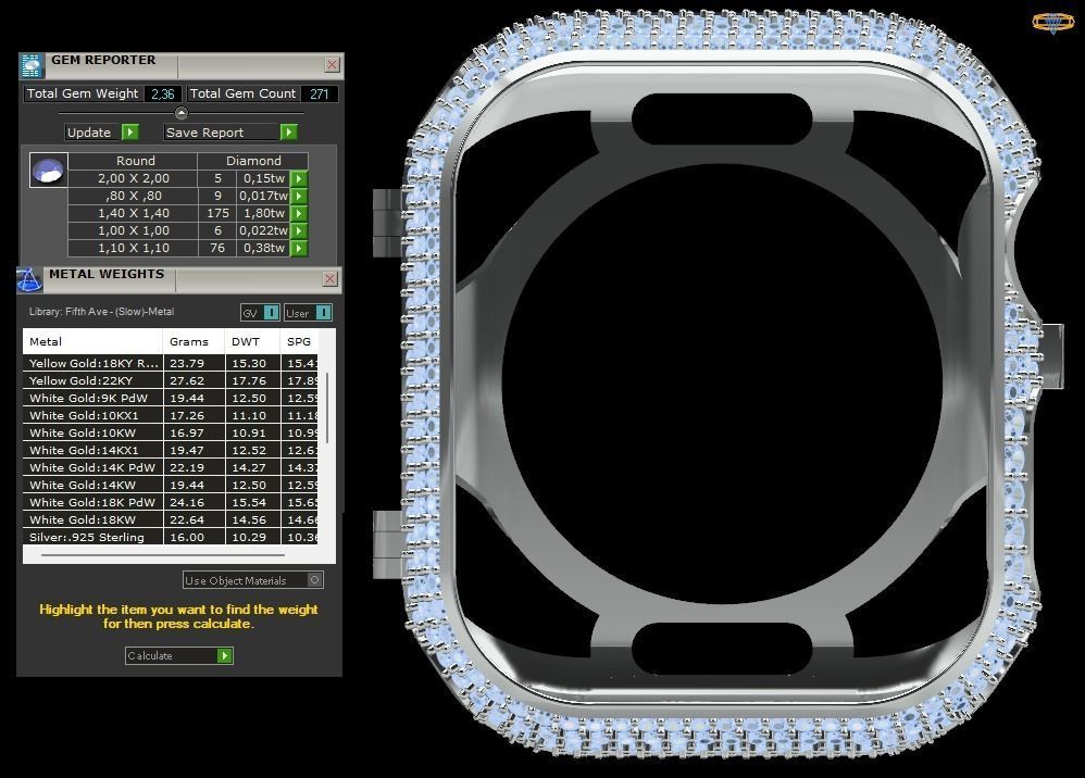 apple watch  41mm  3D print model_5