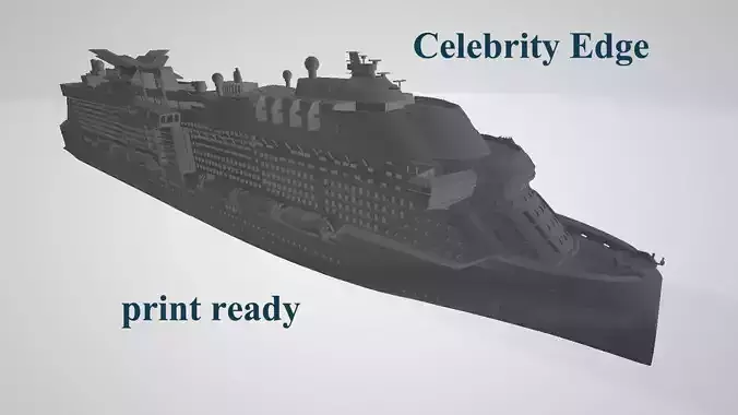 Celebrity Edge cruise ship 3D print model 3D print model