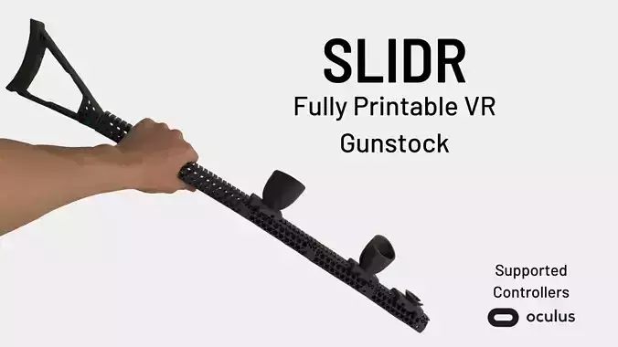VR GUNSTOCK SLIDR META  OCULUS QUEST 2 3D print model
