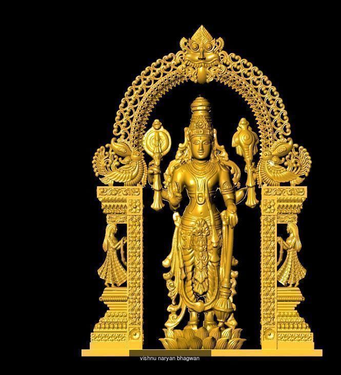 All type of bhagwan murti idol collection stl file only _60