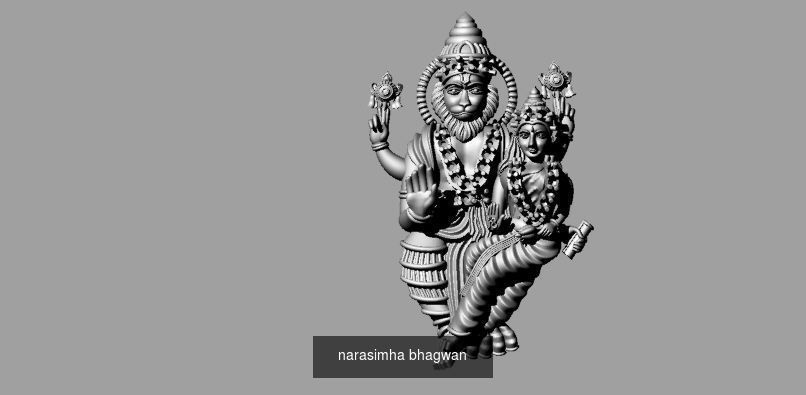 All type of bhagwan murti idol collection stl file only _20