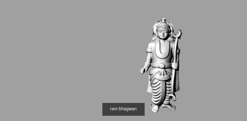 All type of bhagwan murti idol collection stl file only _24