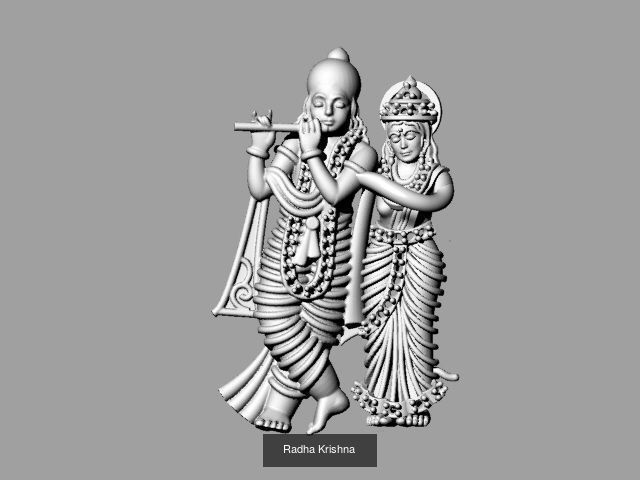 All type of bhagwan murti idol collection stl file only _47