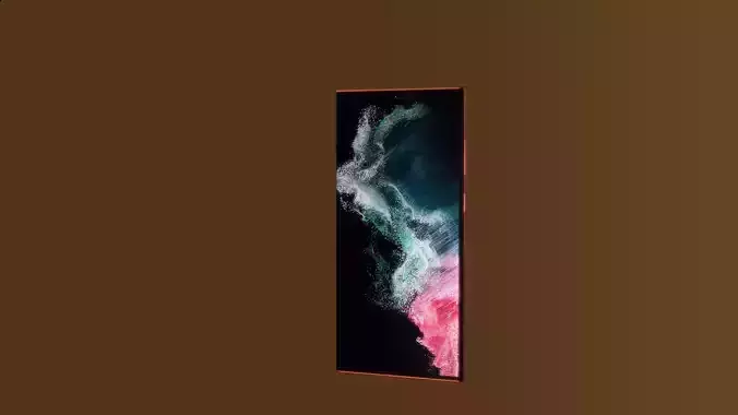 Samsung S22 Ultra - Red 3D model