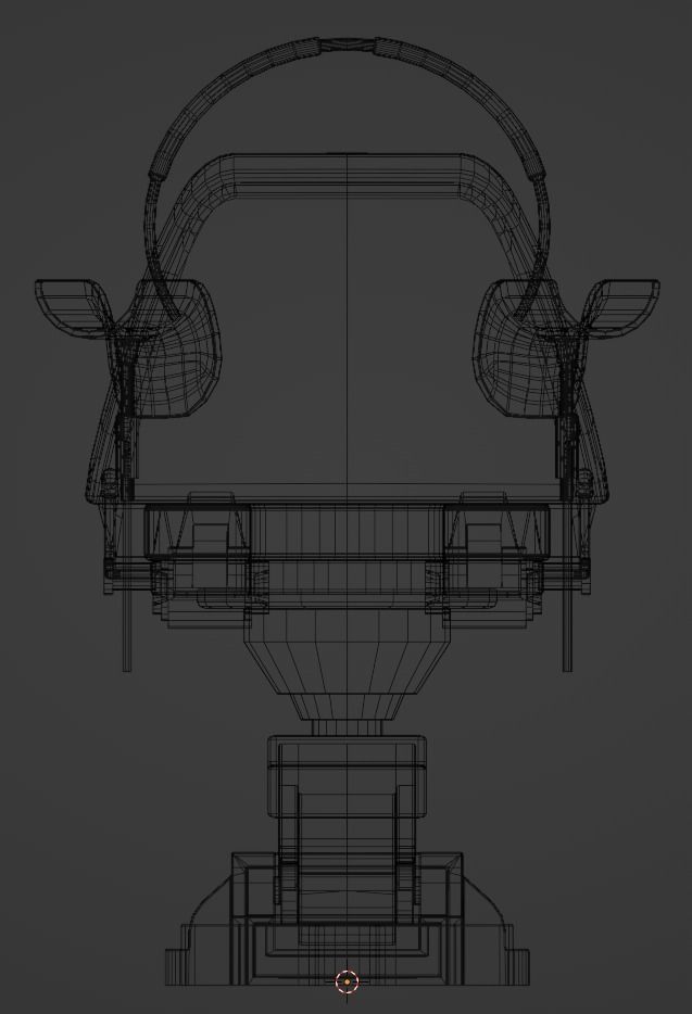 Gynecological Chair Low-poly 3D model_3