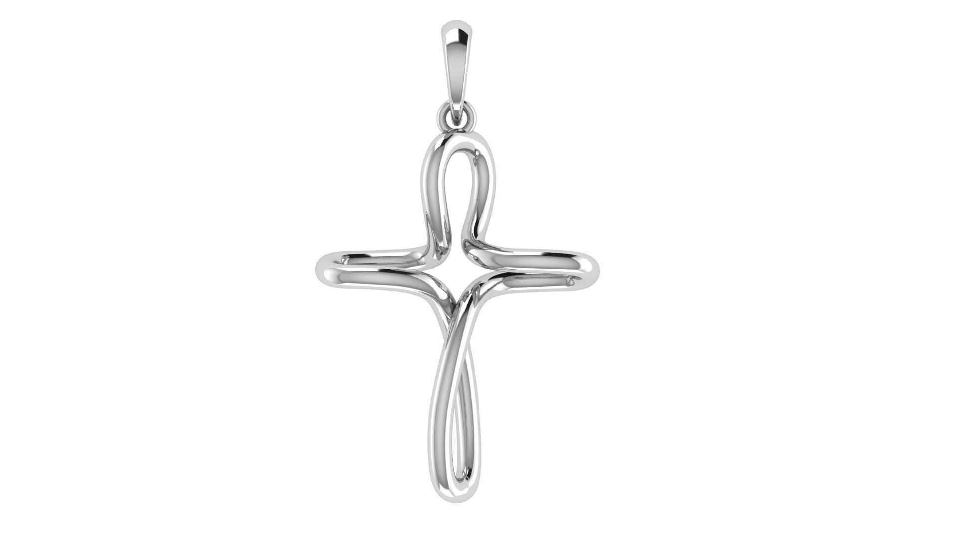 CROSS PENDANT CR170 3D print model_4
