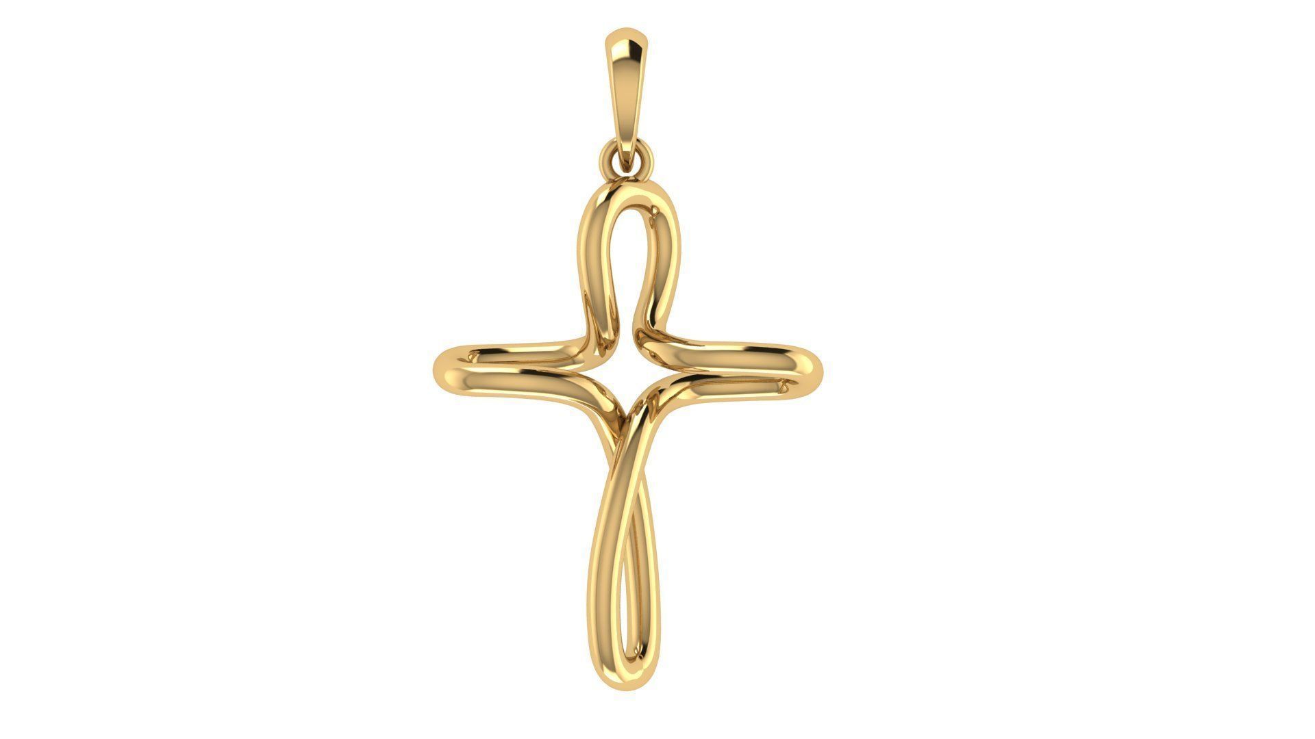 CROSS PENDANT CR170 3D print model_5