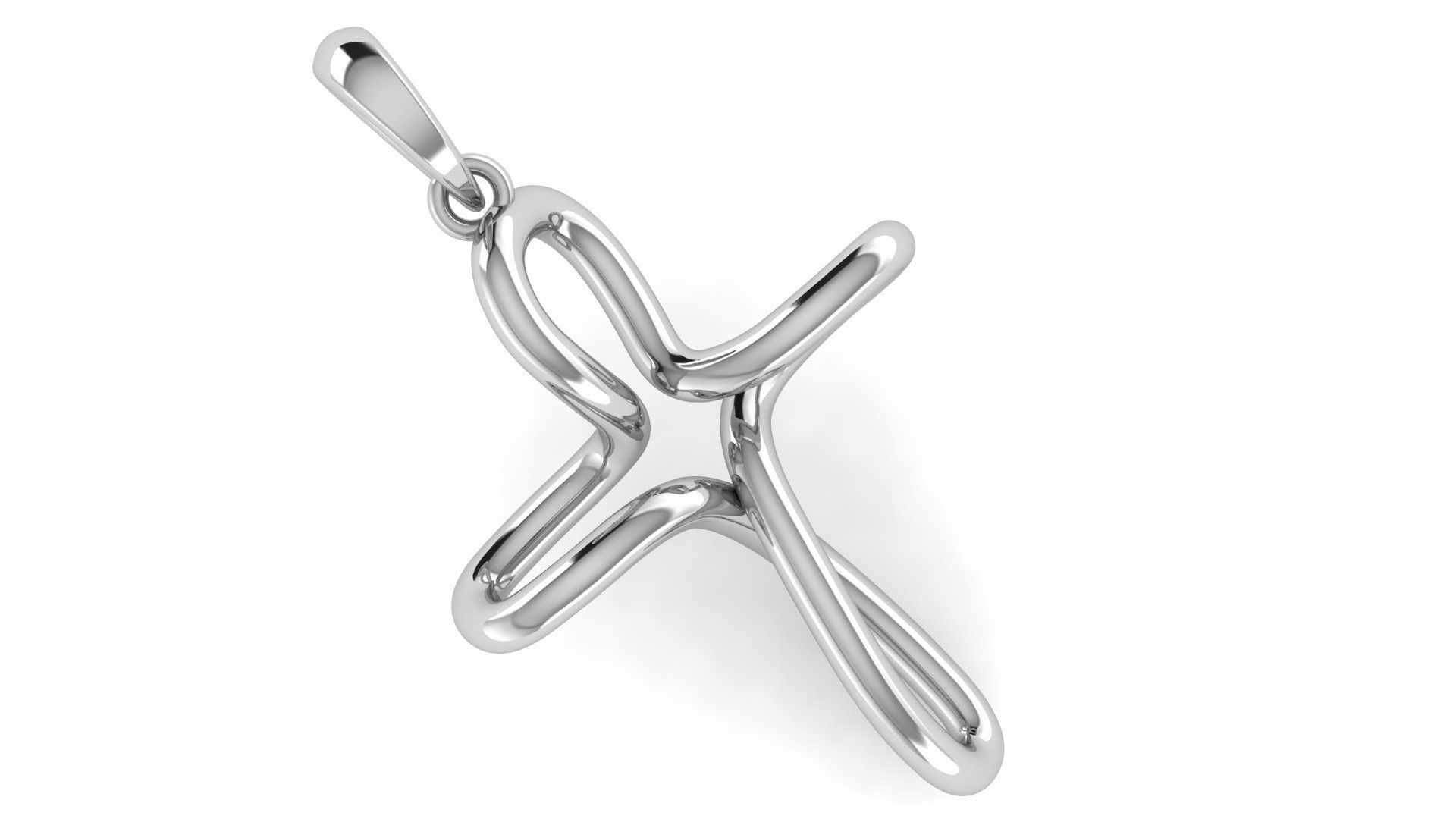 CROSS PENDANT CR170 3D print model_1