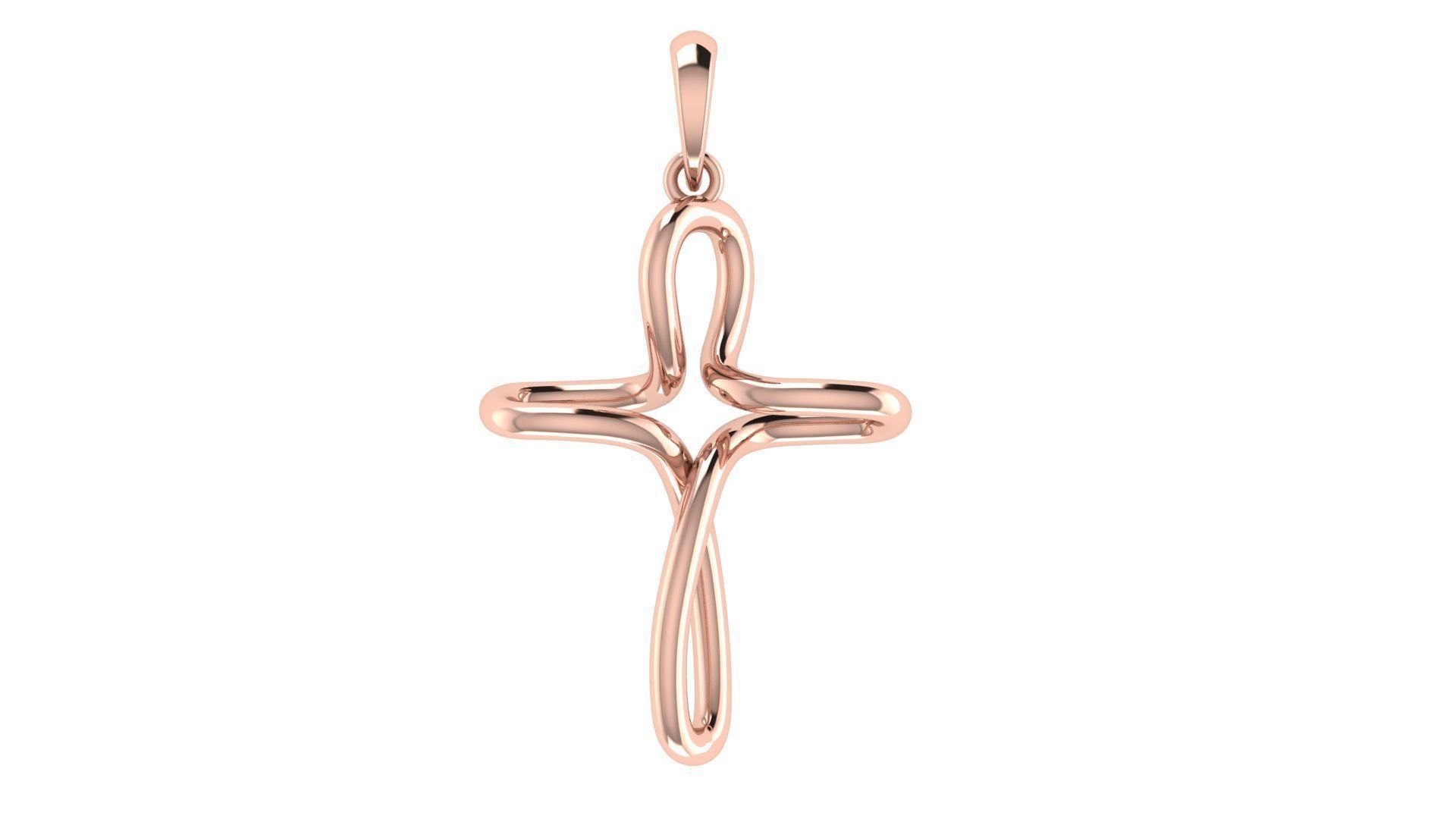 CROSS PENDANT CR170 3D print model_3