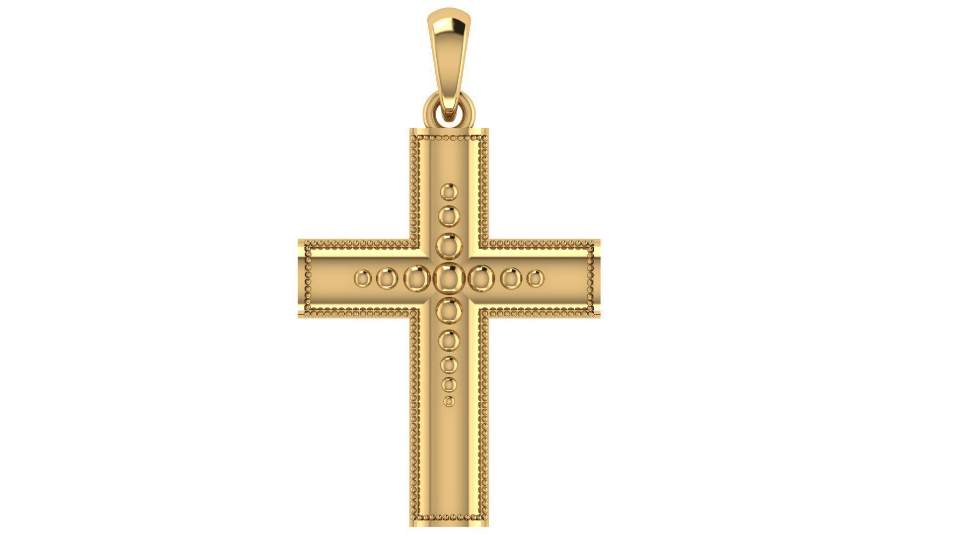 CROSS PENDANT CR171 3D print model_5
