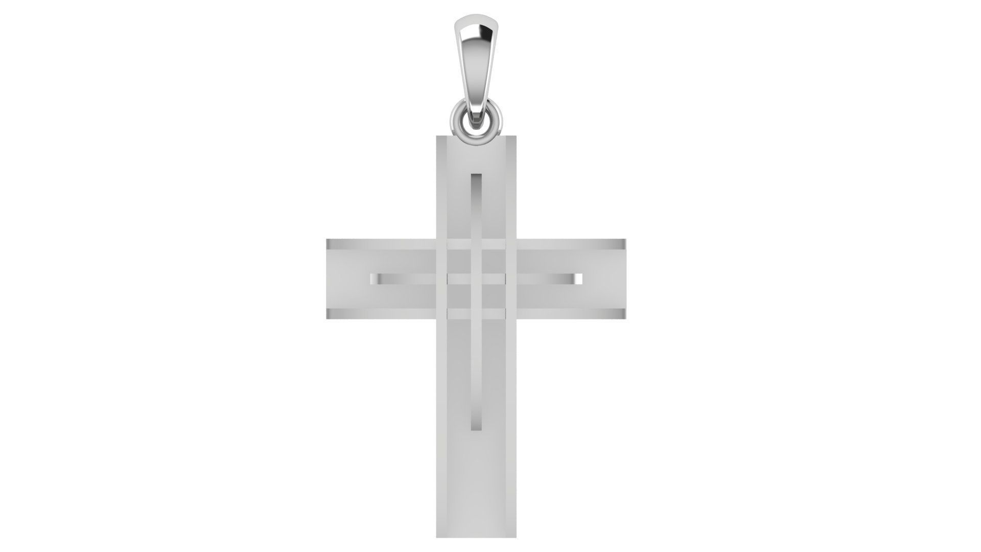 CROSS PENDANT CR172 3D print model_4