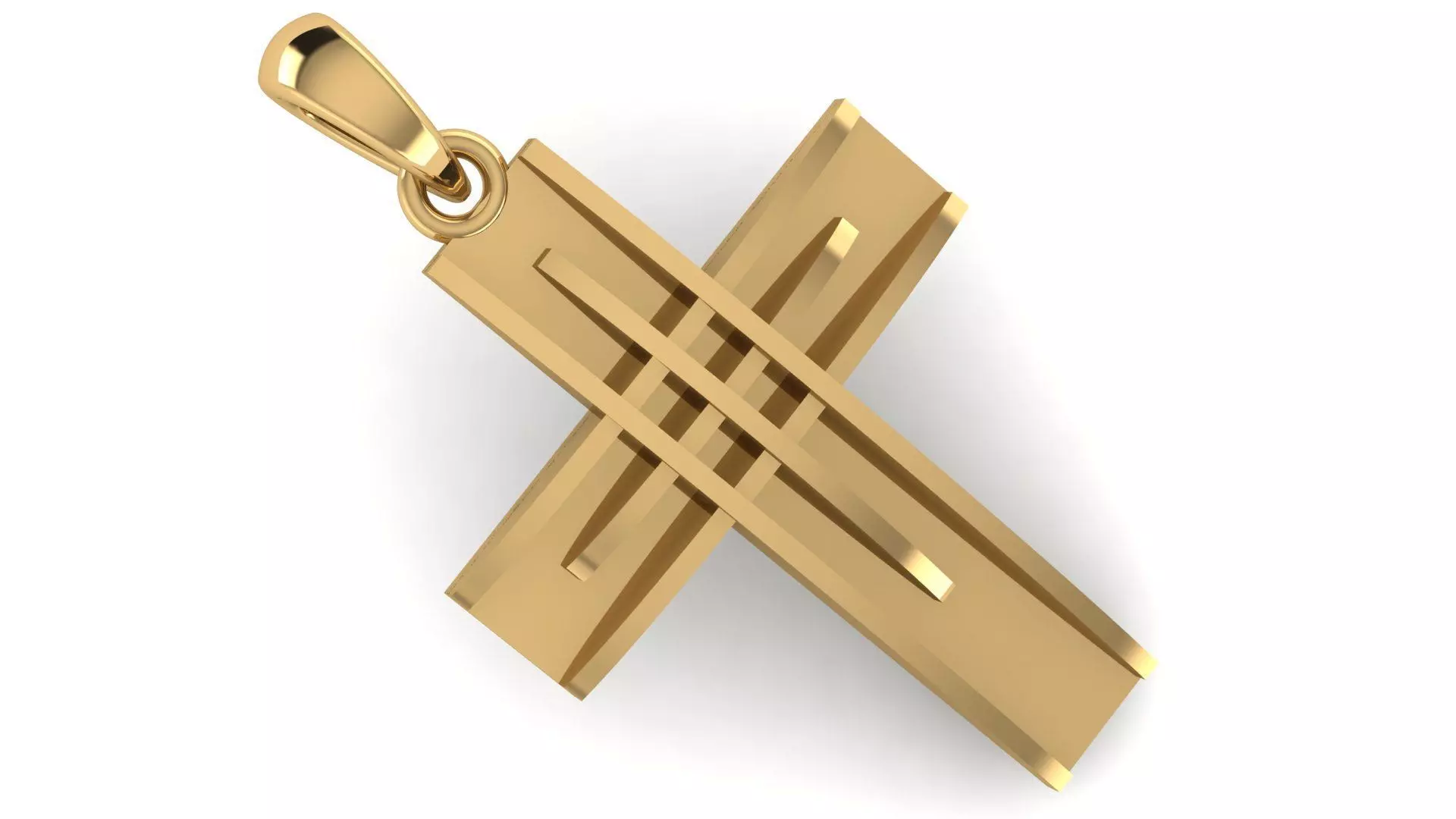 CROSS PENDANT CR172 3D print model_0