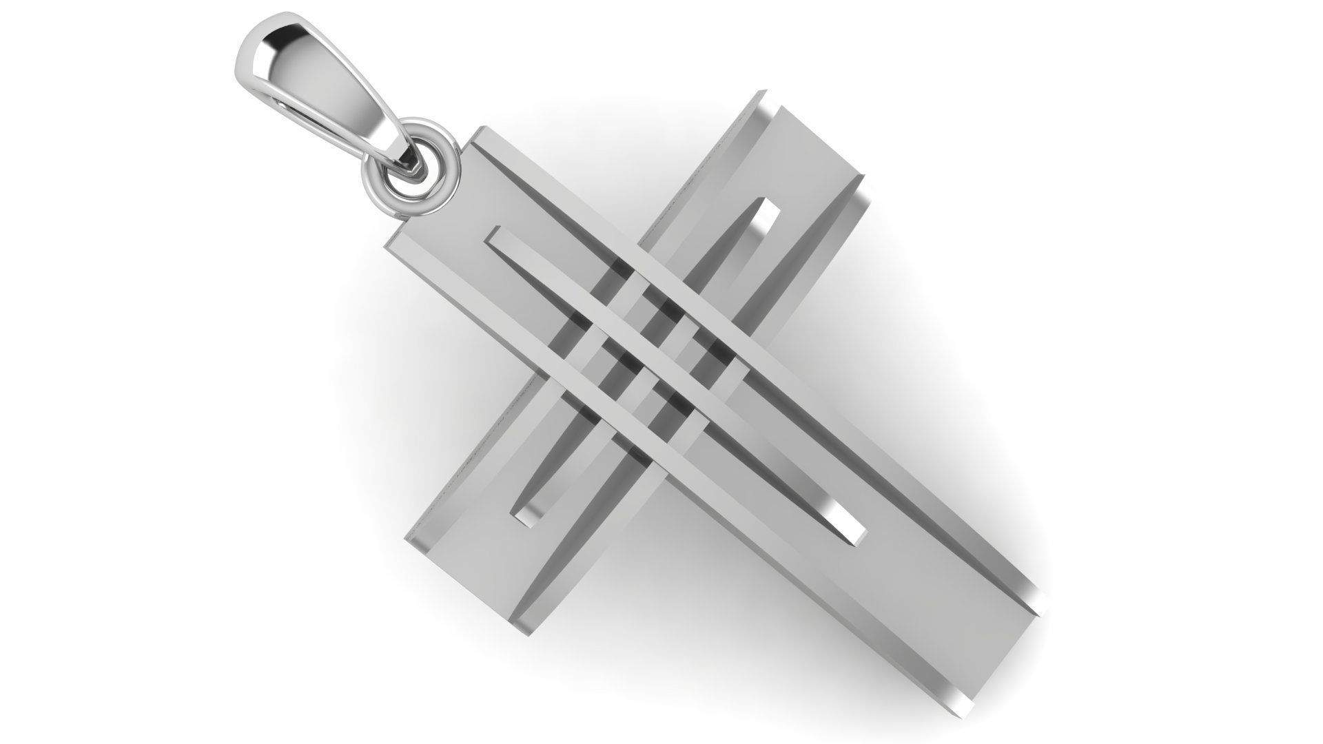 CROSS PENDANT CR172 3D print model_1