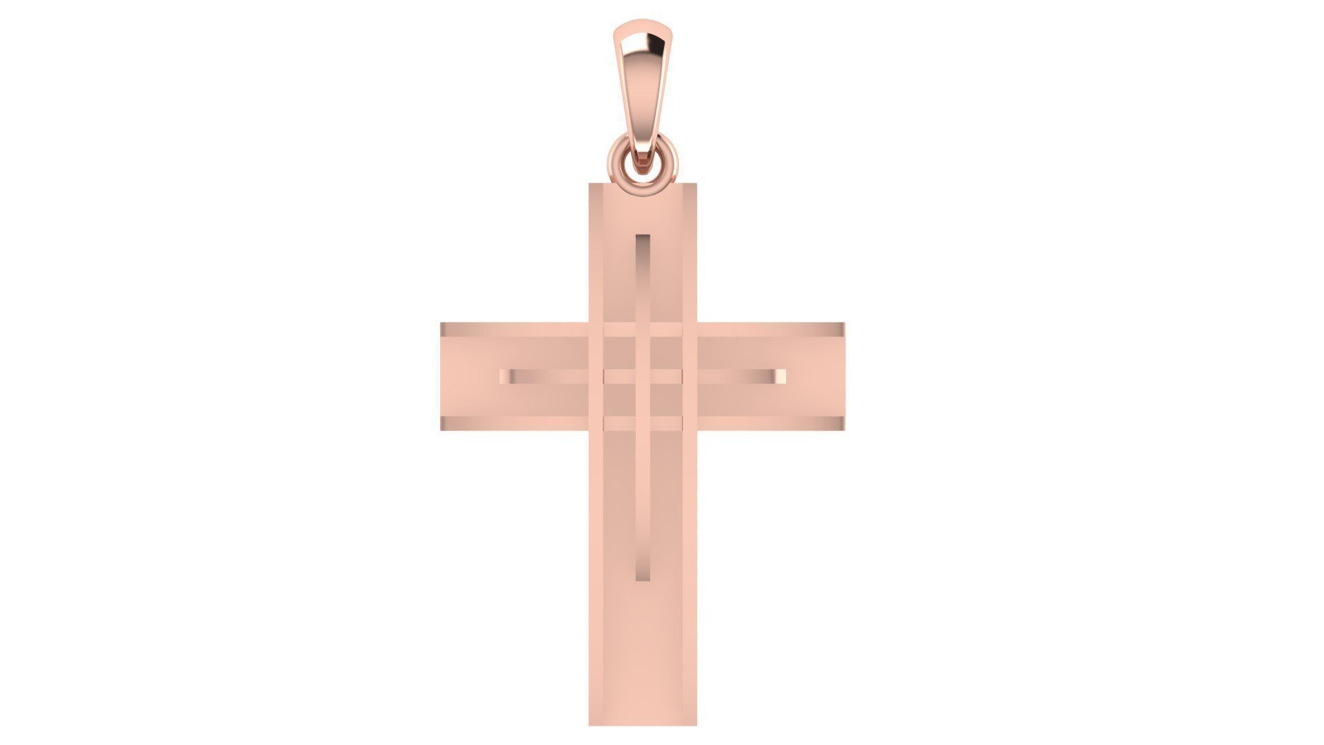 CROSS PENDANT CR172 3D print model_3