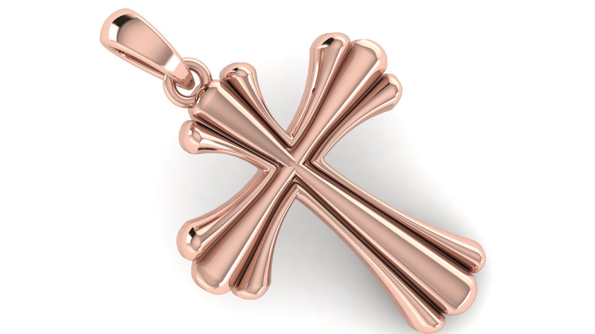 CROSS PENDANT CR174 3D print model_2