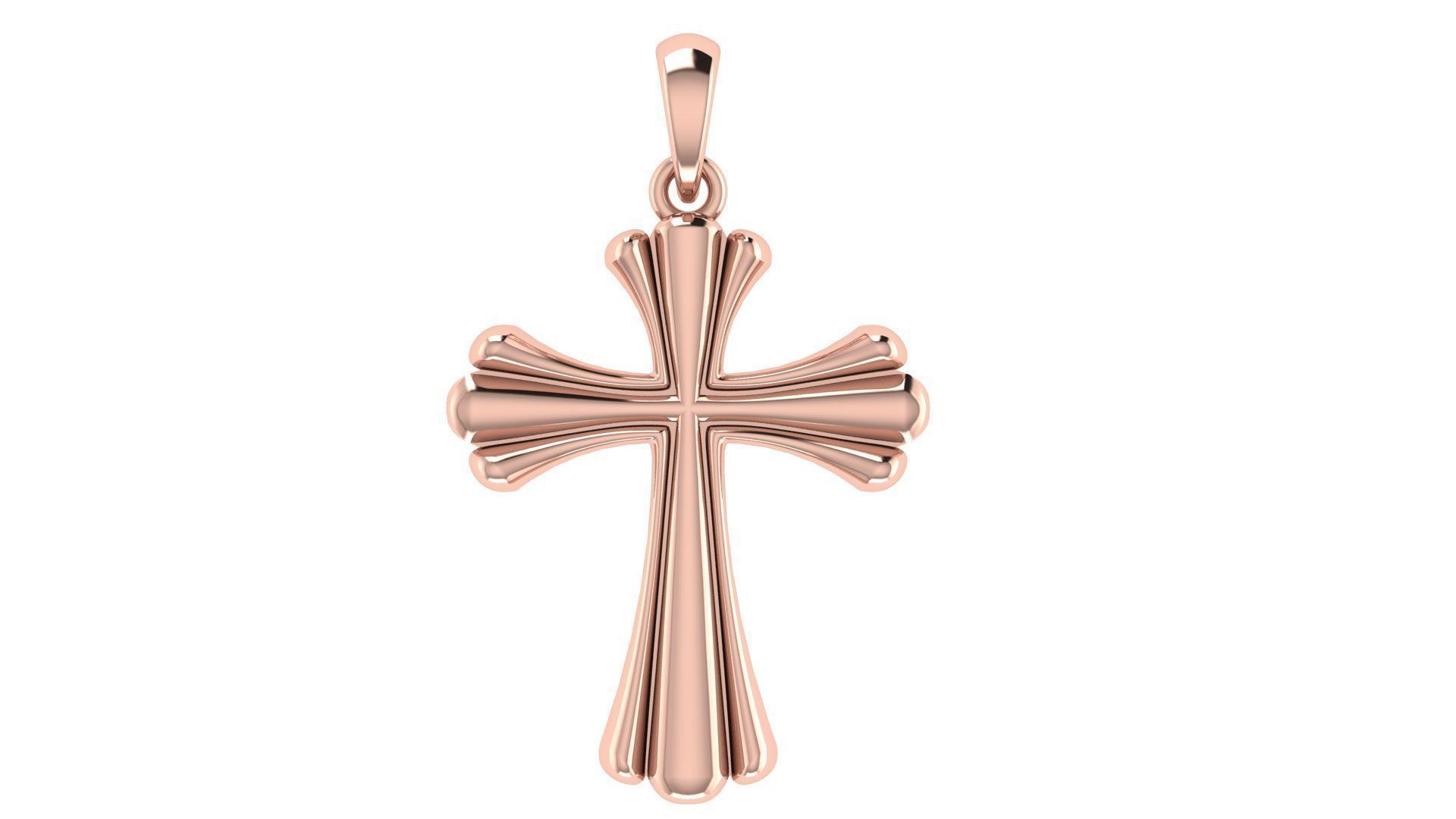 CROSS PENDANT CR174 3D print model_3