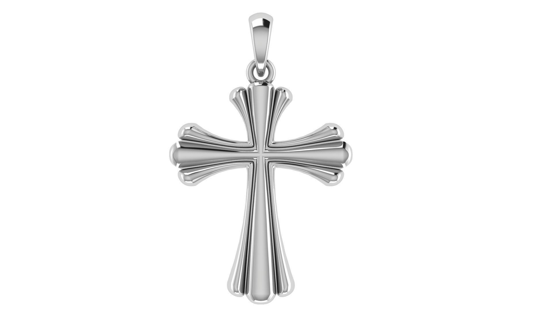 CROSS PENDANT CR174 3D print model_4