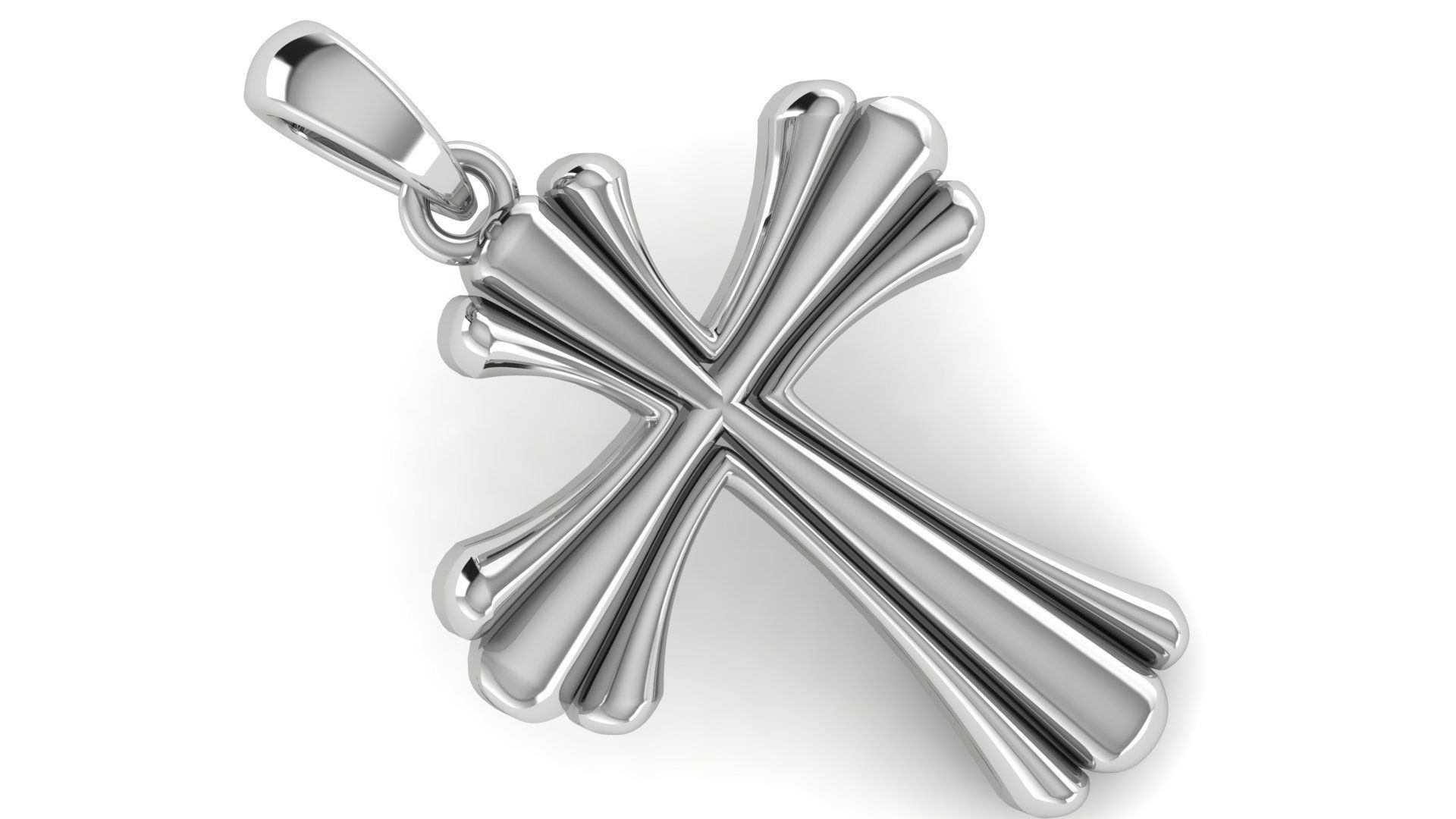 CROSS PENDANT CR174 3D print model_1