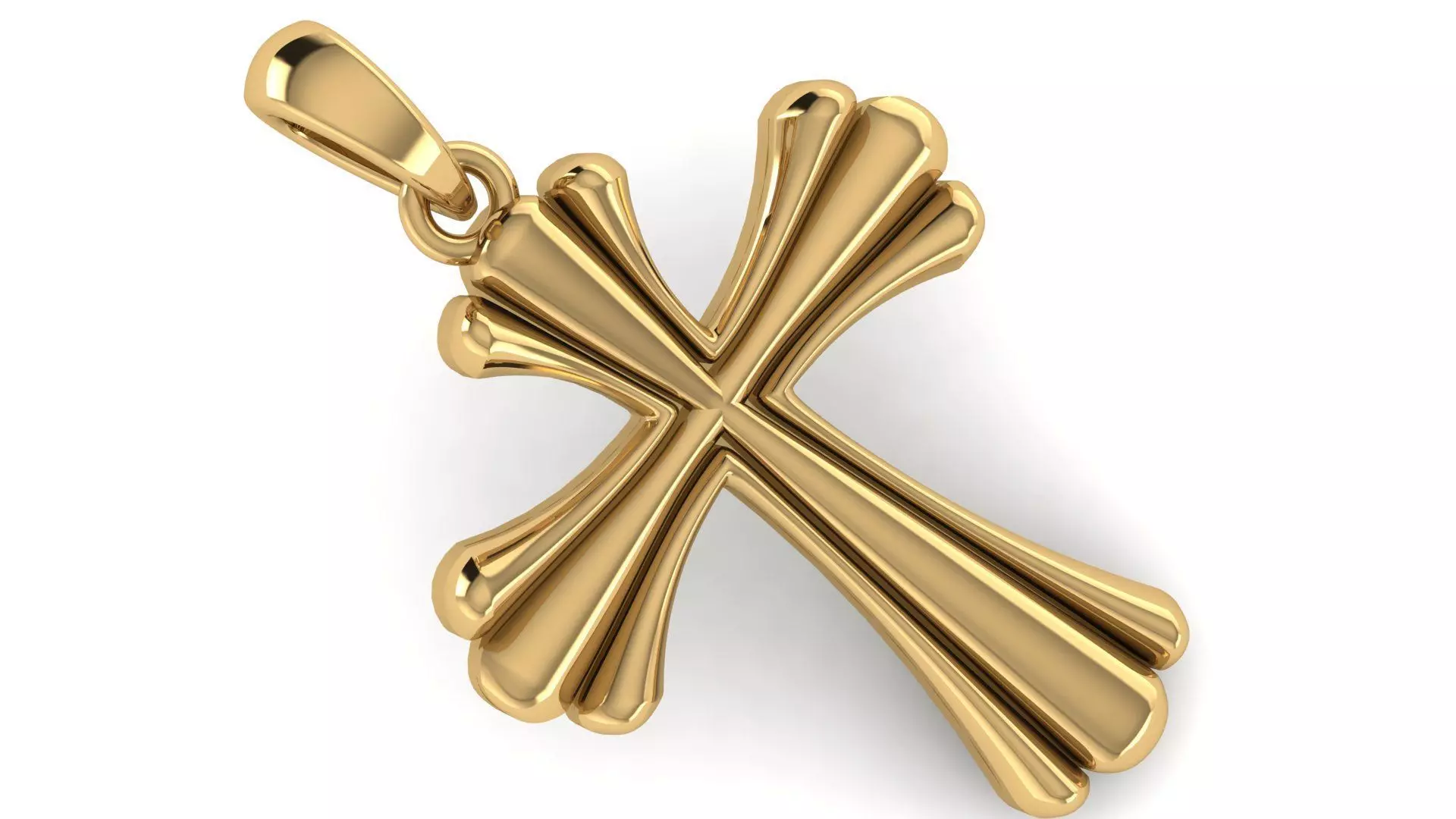 CROSS PENDANT CR174 3D print model_0