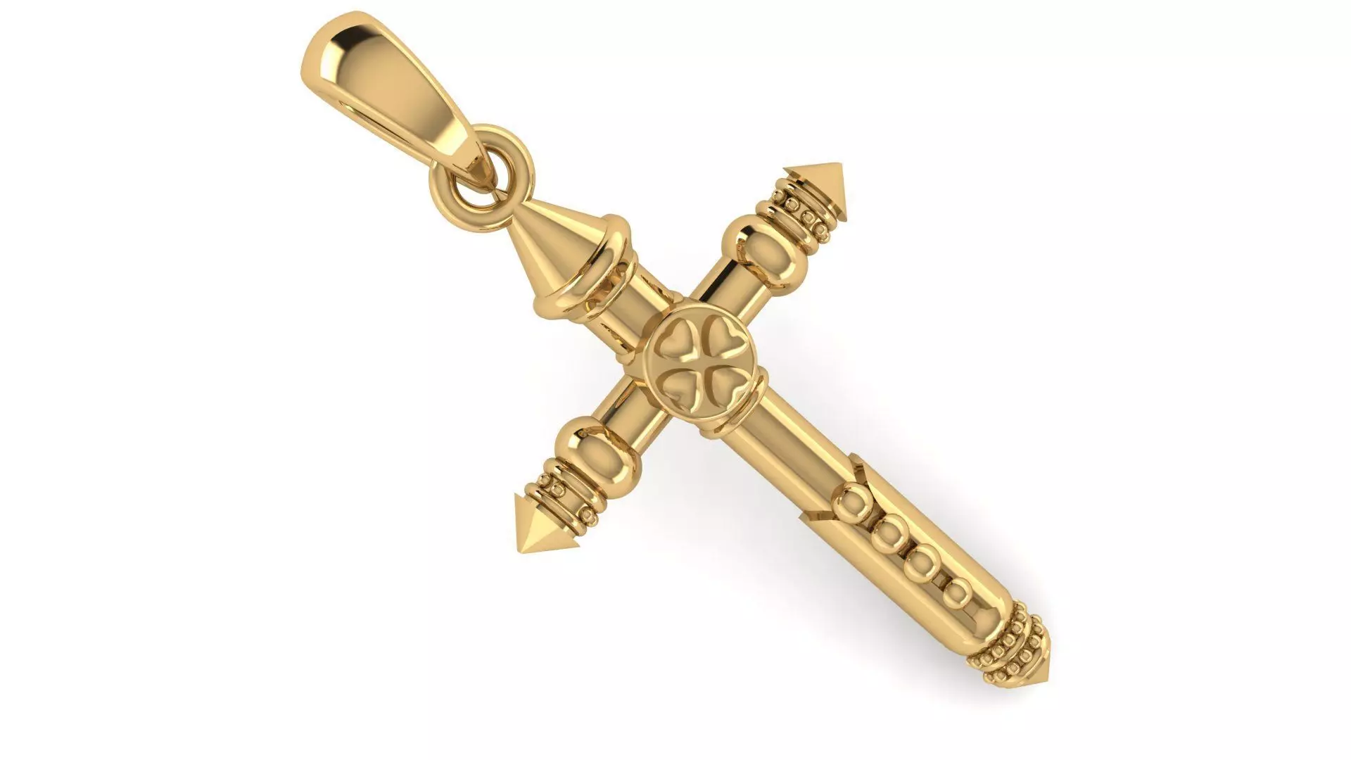 CROSS PENDANT CR178 3D print model_0