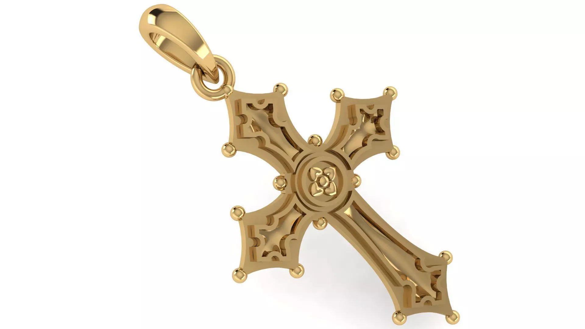 CROSS PENDANT CR181 3D print model_0