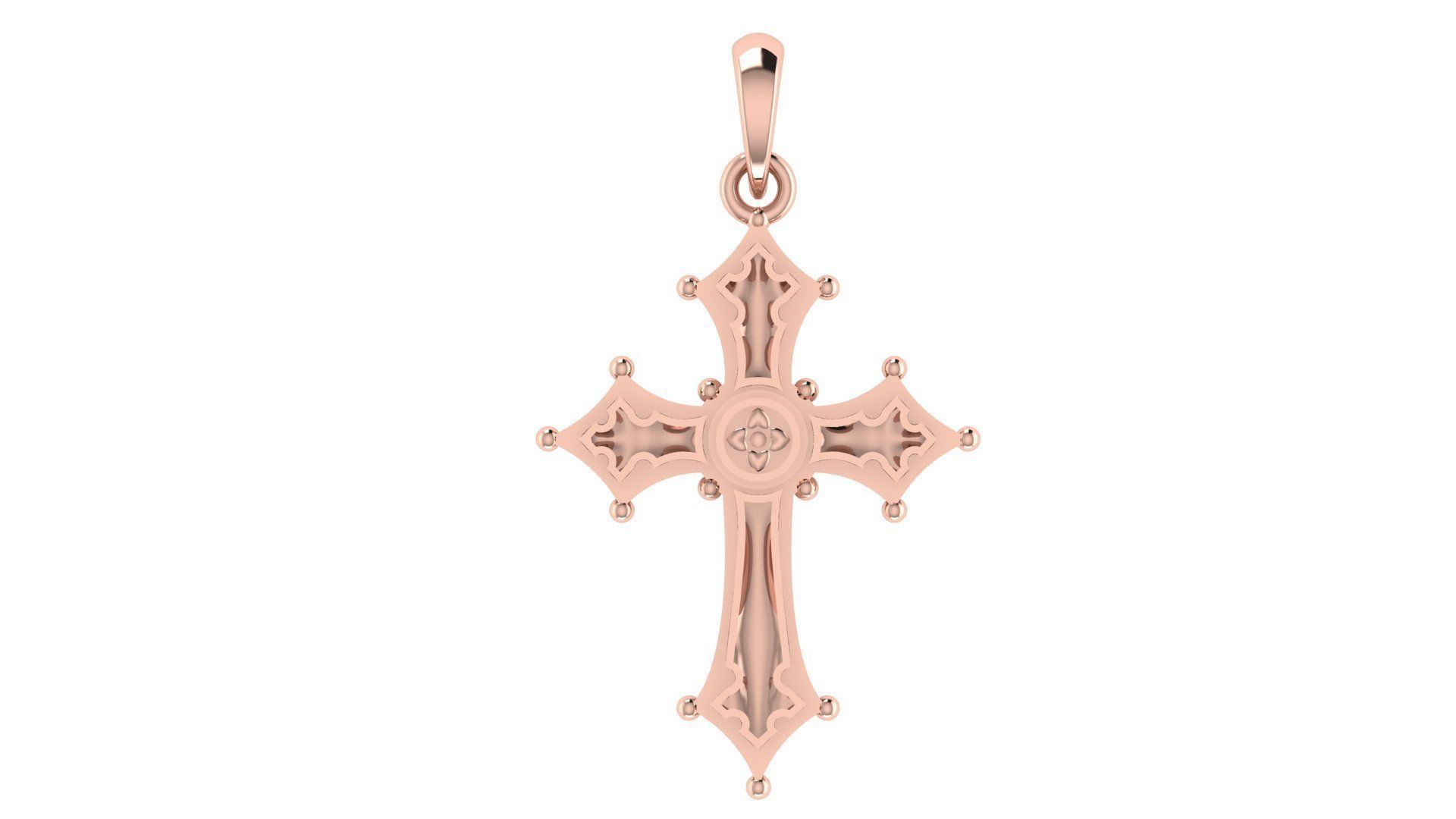 CROSS PENDANT CR181 3D print model_3