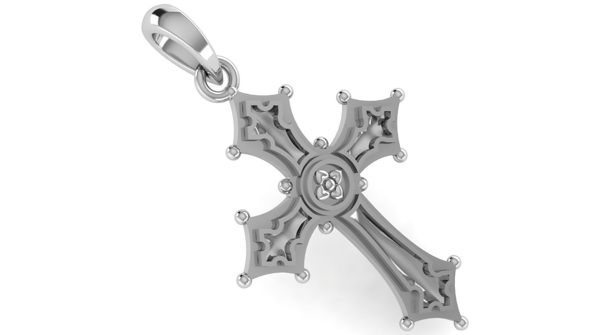 CROSS PENDANT CR181 3D print model_1