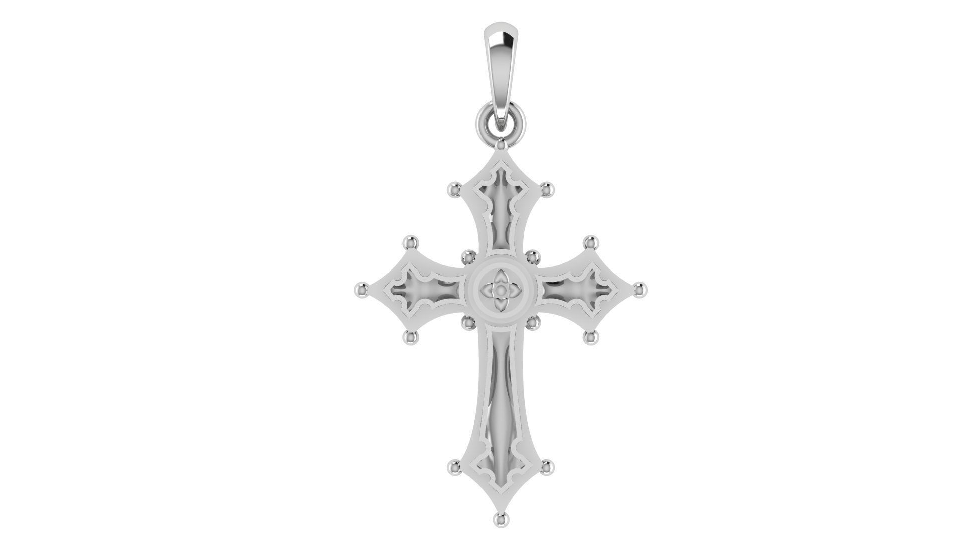 CROSS PENDANT CR181 3D print model_4