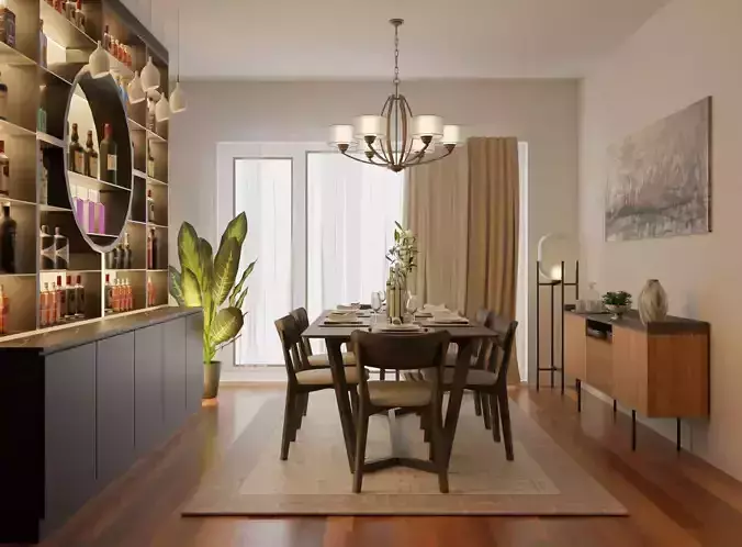 DINING AND BAR INTERIOR DESIGN