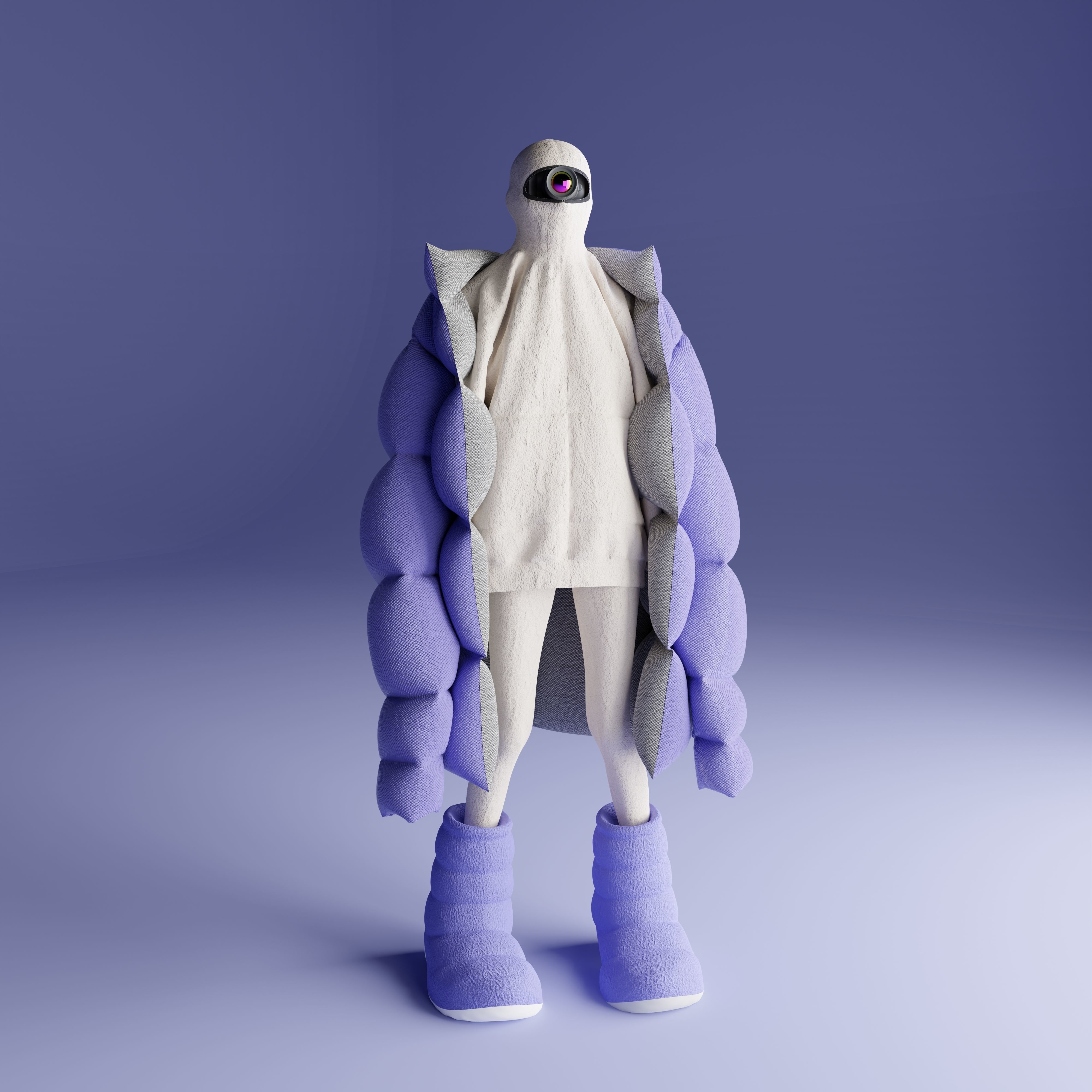 Puffer Jacket 3D model_1