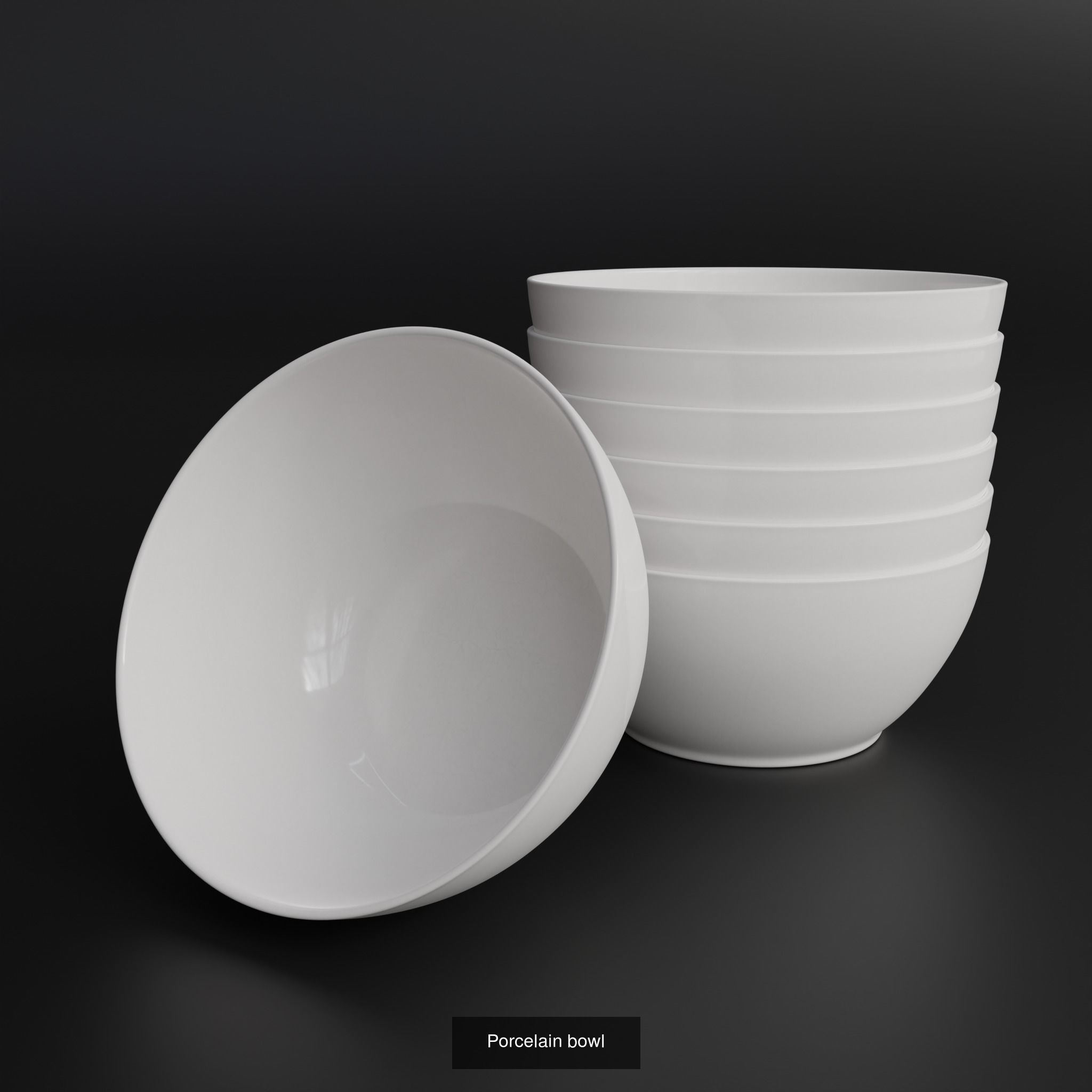 Tableware Dishware Plates 3D Model Collection_2