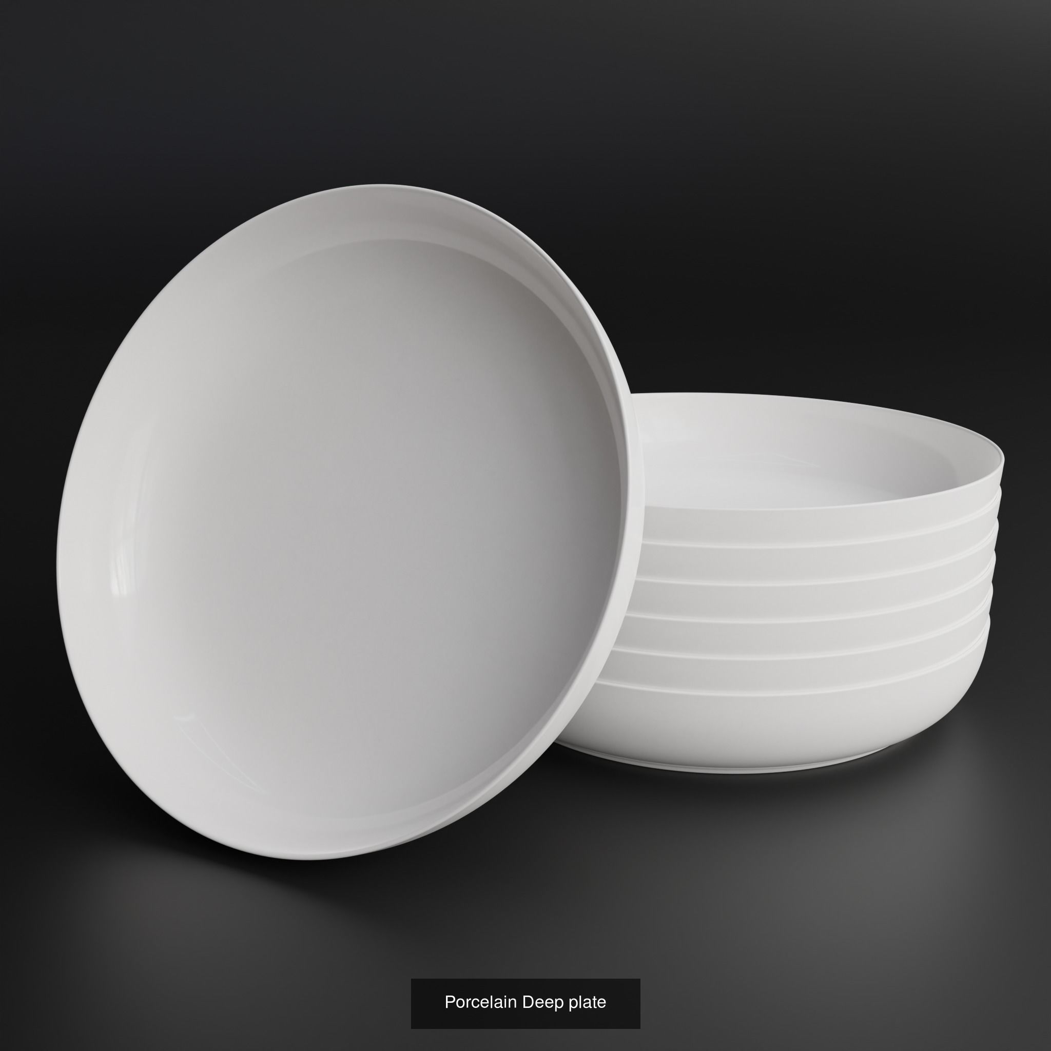 Tableware Dishware Plates 3D Model Collection_4