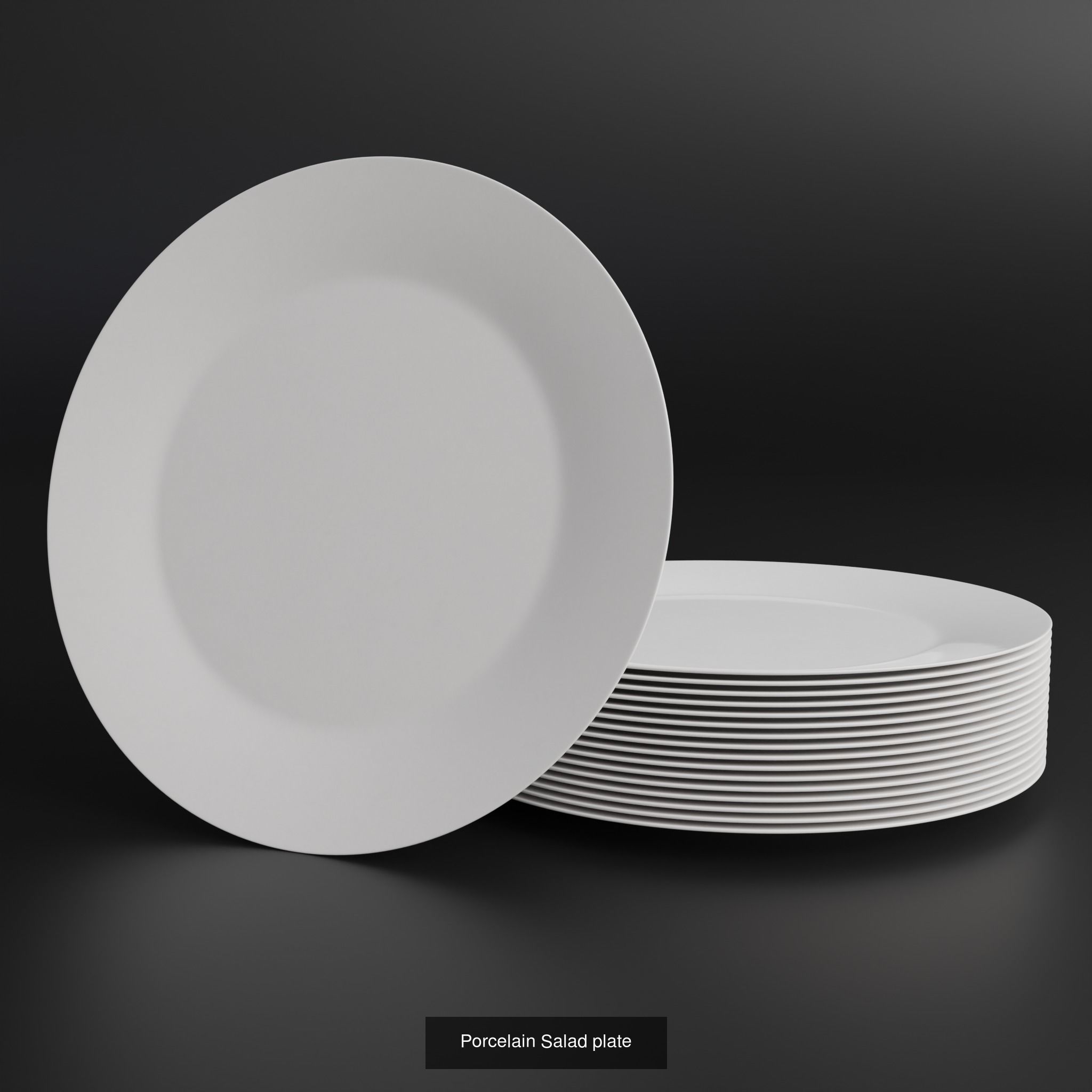 Tableware Dishware Plates 3D Model Collection_8