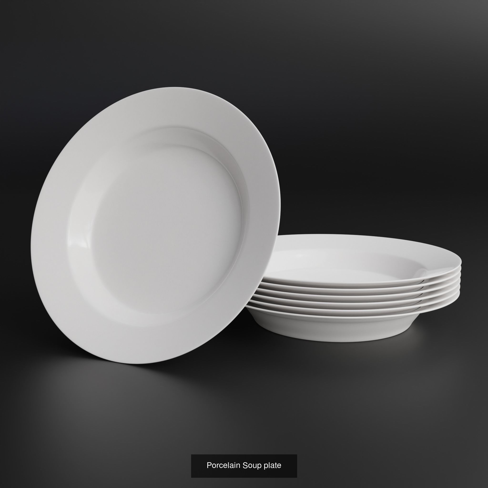 Tableware Dishware Plates 3D Model Collection_10