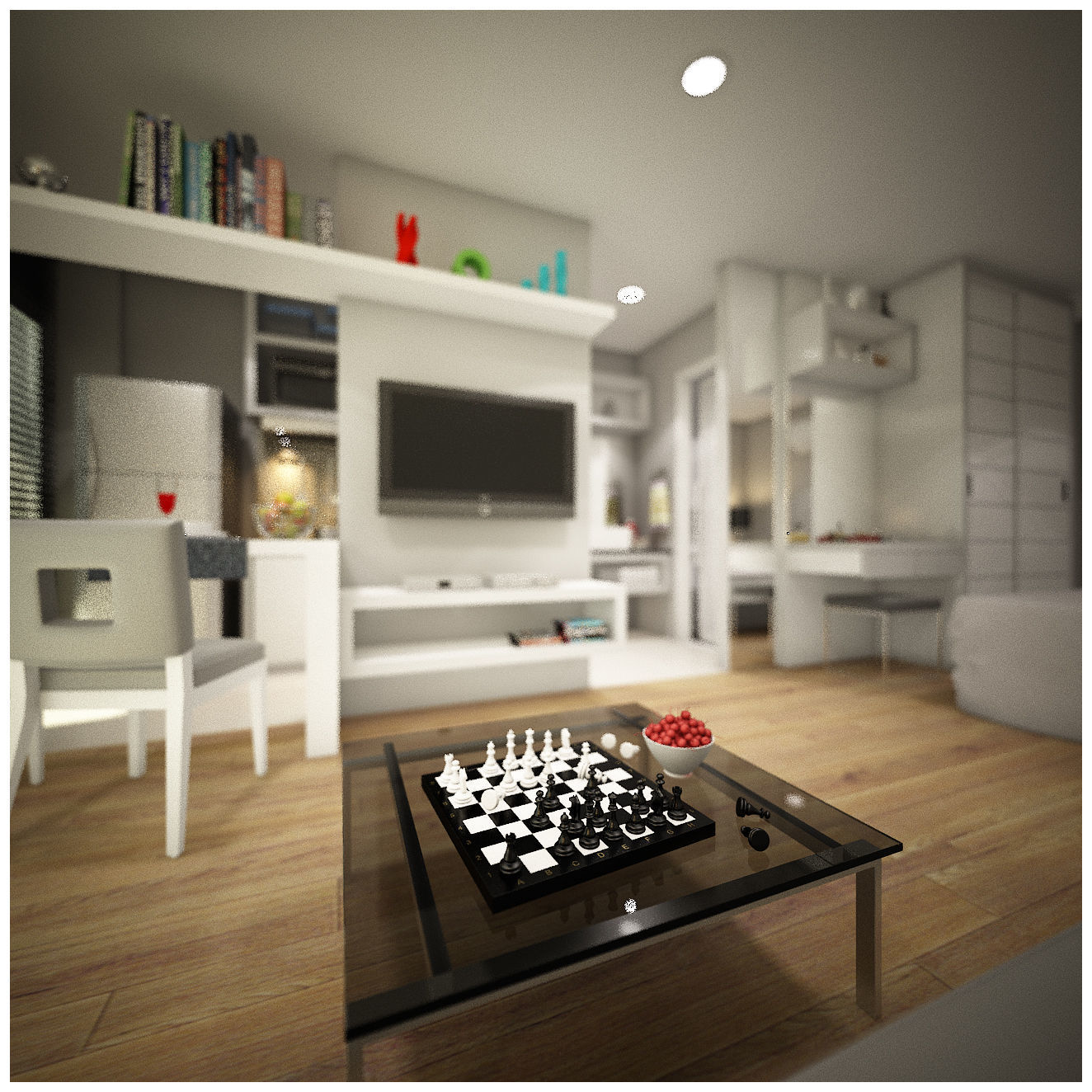 condominium suite 3D model_4