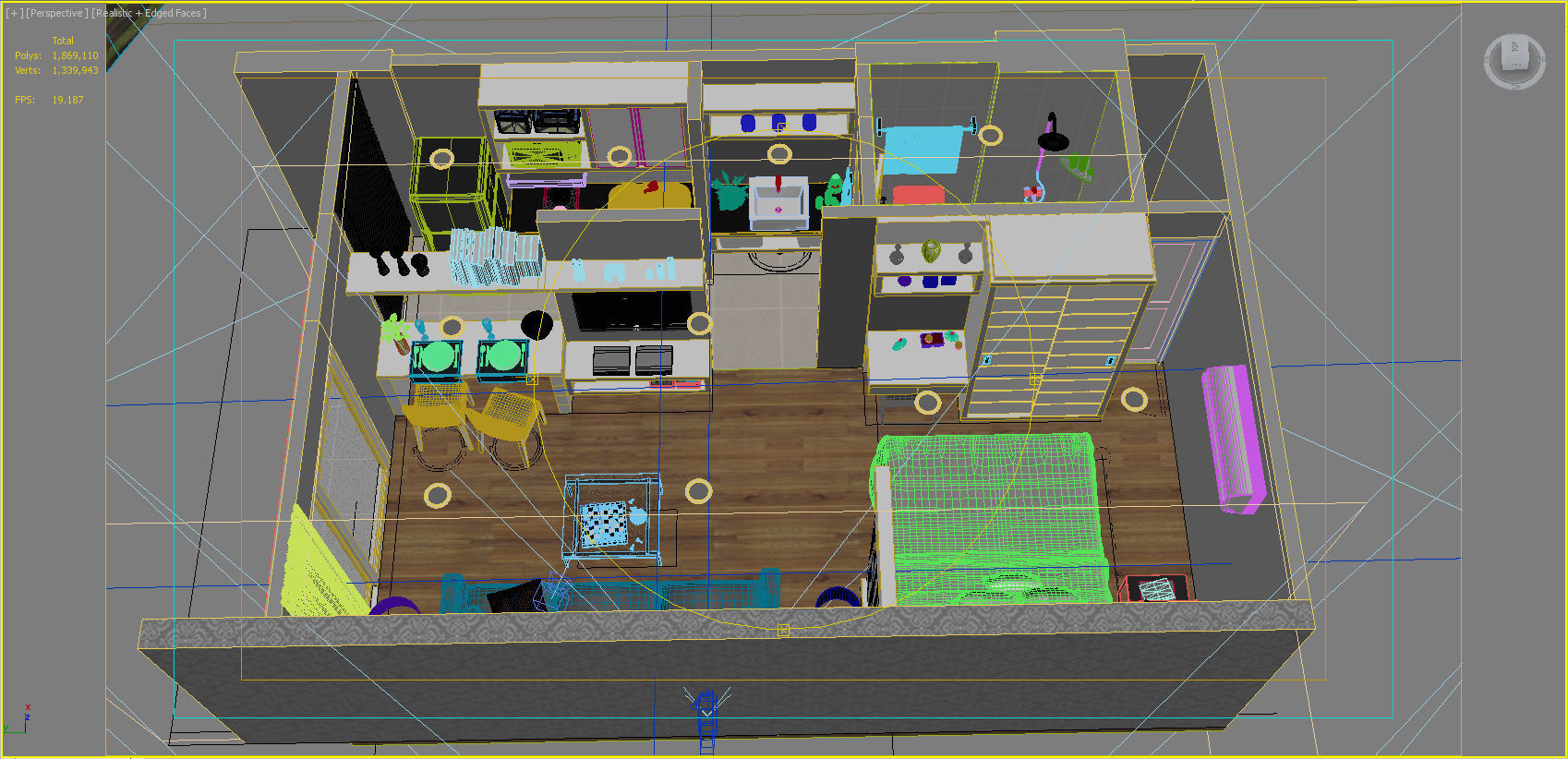 condominium suite 3D model_10