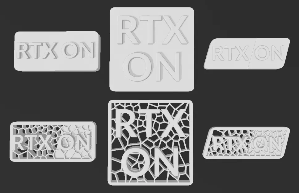 Gamer signs for RTX ON 3D print model_0