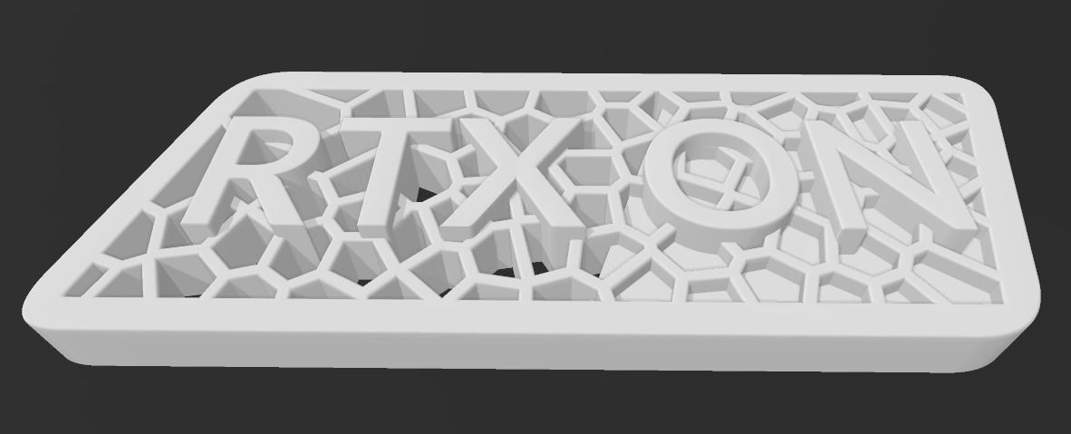 Gamer signs for RTX ON 3D print model_24